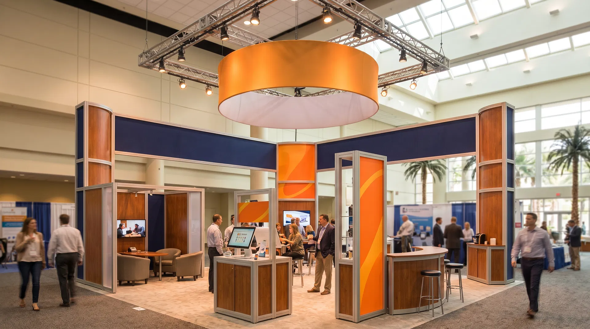 20x20 trade show exhibit rentals Orlando guide for island exhibit planning at the OCCC.