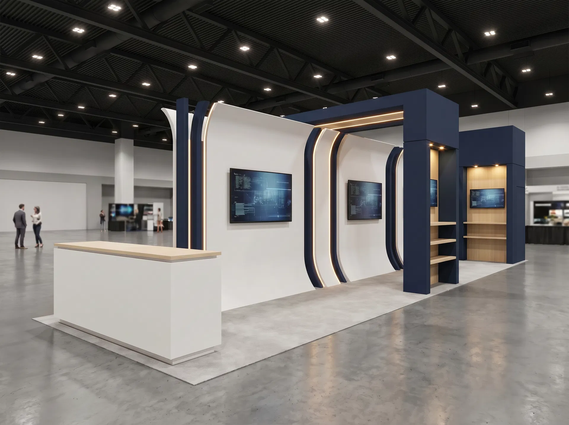 10x30 trade show exhibit rental — centerline demo corridor design