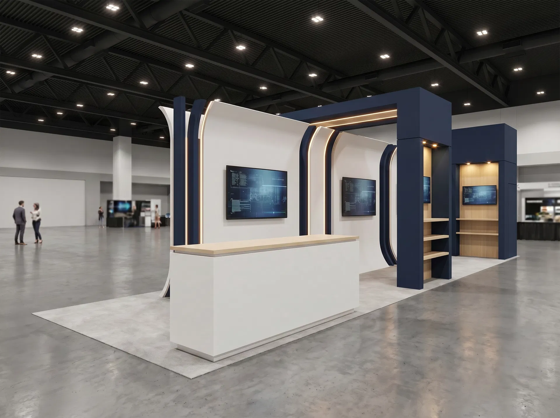 10x30 trade show exhibit rental — centerline demo corridor design