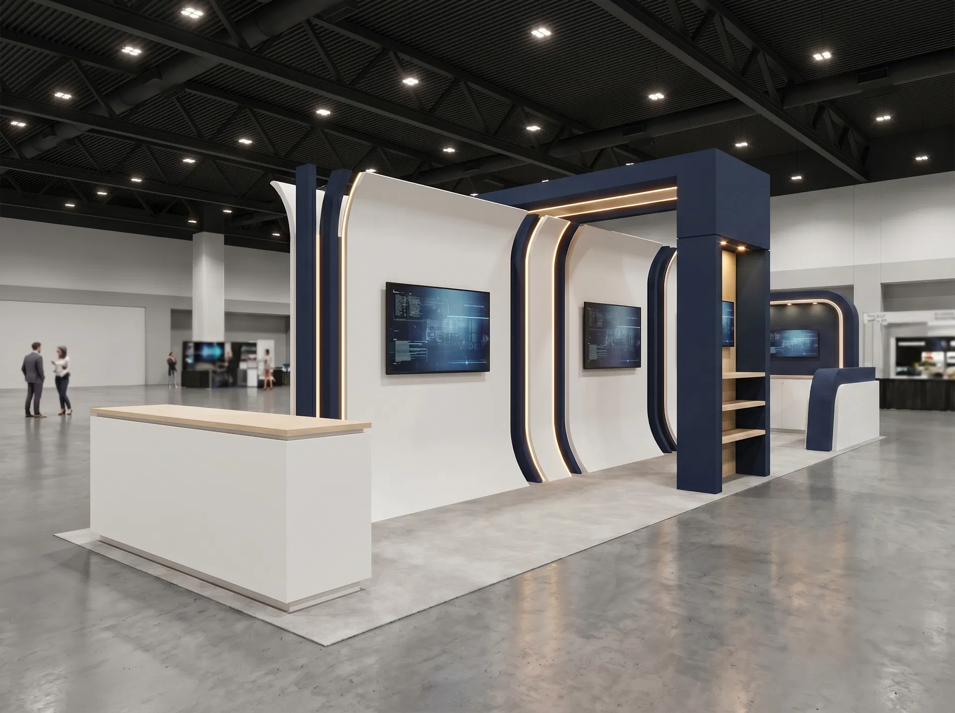 10x30 trade show exhibit rental — centerline demo corridor design