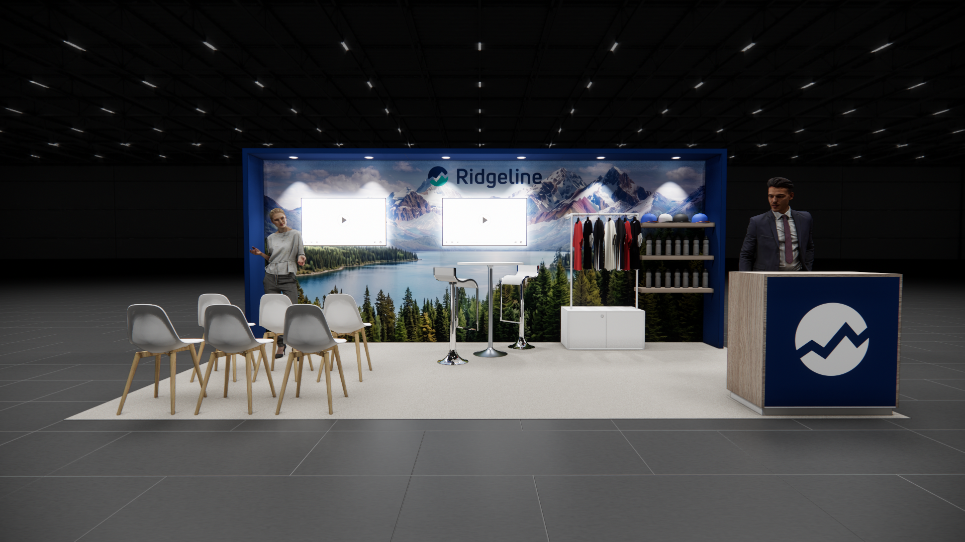 10x20 trade show exhibit rental — 10 x 20 trade show display rental — las vegas hero image
