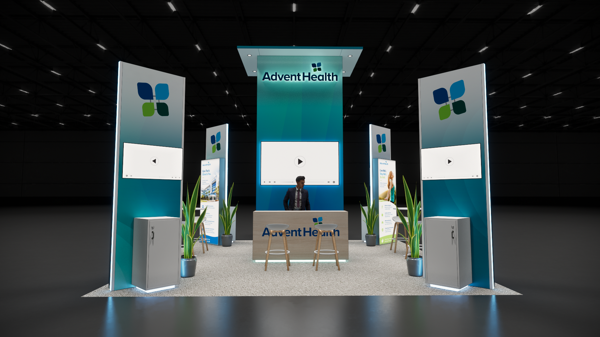 Offshore Technology Conference 20x20 trade show exhibit rental in Houston