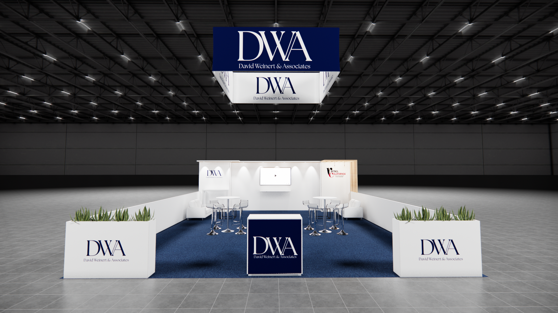 20x30 trade show exhibit rental — 20 x 30 island trade show display — las vegas hero image