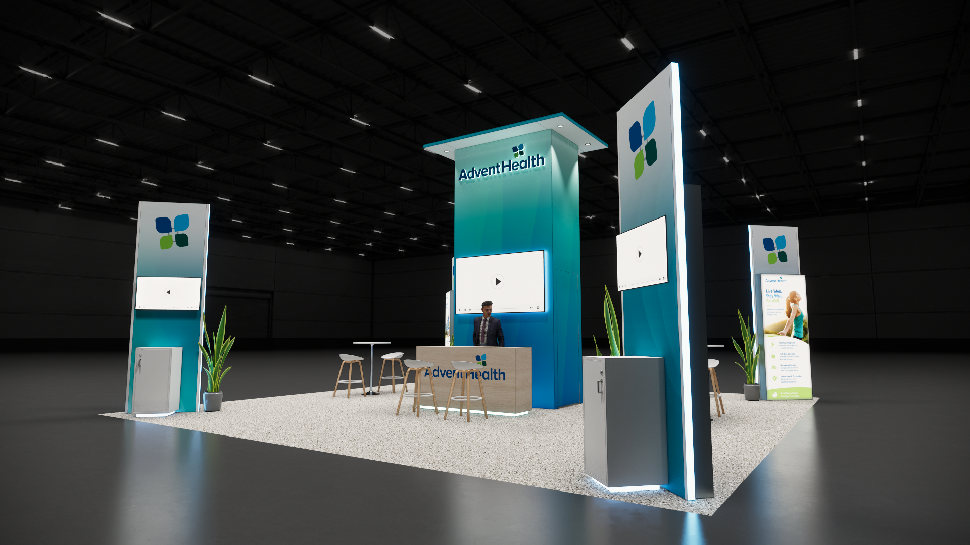 30 x 30 Island Trade Show Display — Las Vegas