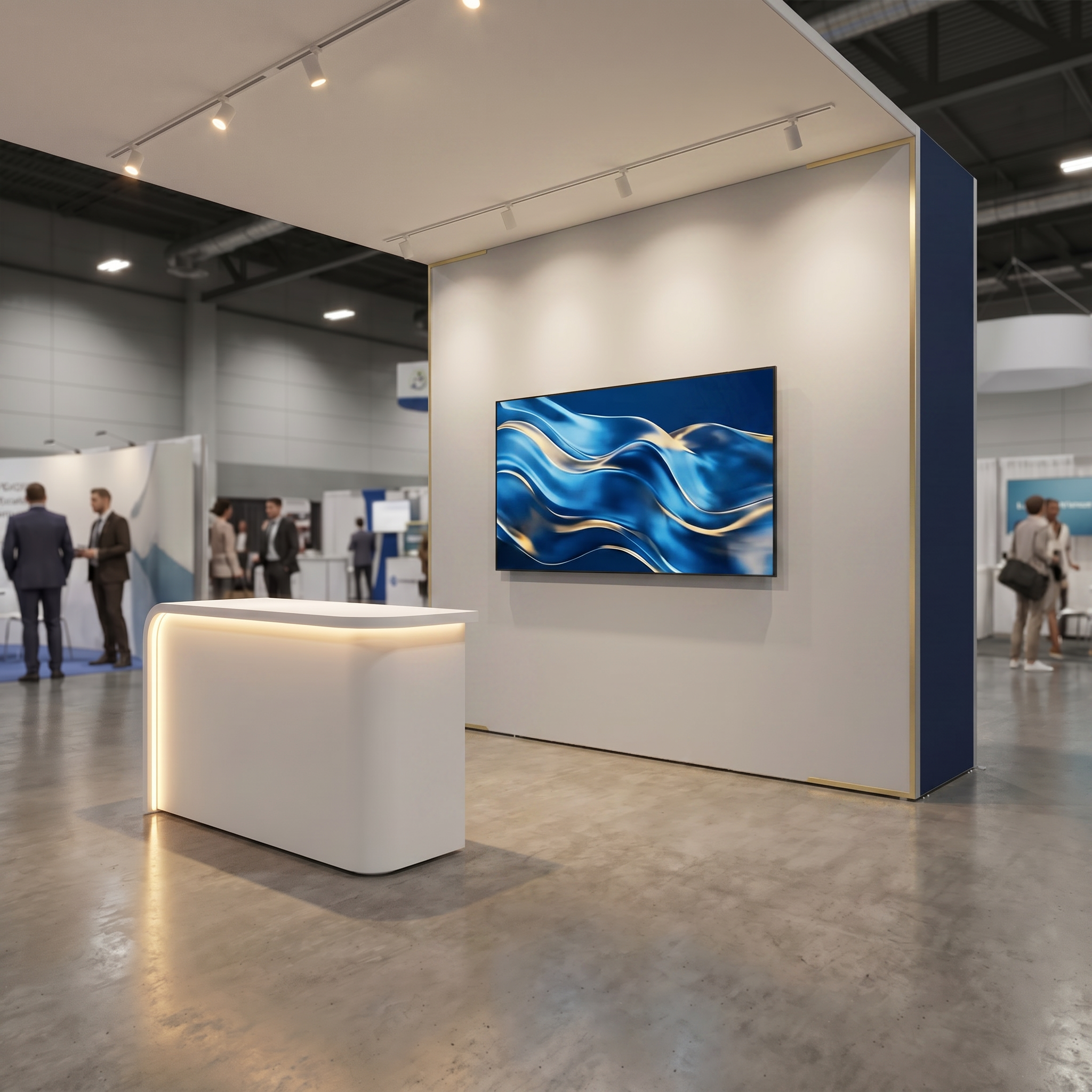 10x10 trade show exhibit rental — 10 x 10 inline exhibit rental — sema show, las vegas hero image