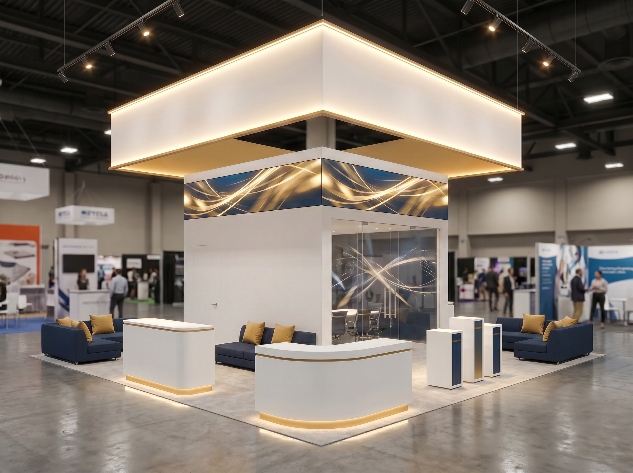 20x20 trade show exhibit rental — 20 x 20 inline exhibit rental — ces, las vegas hero image
