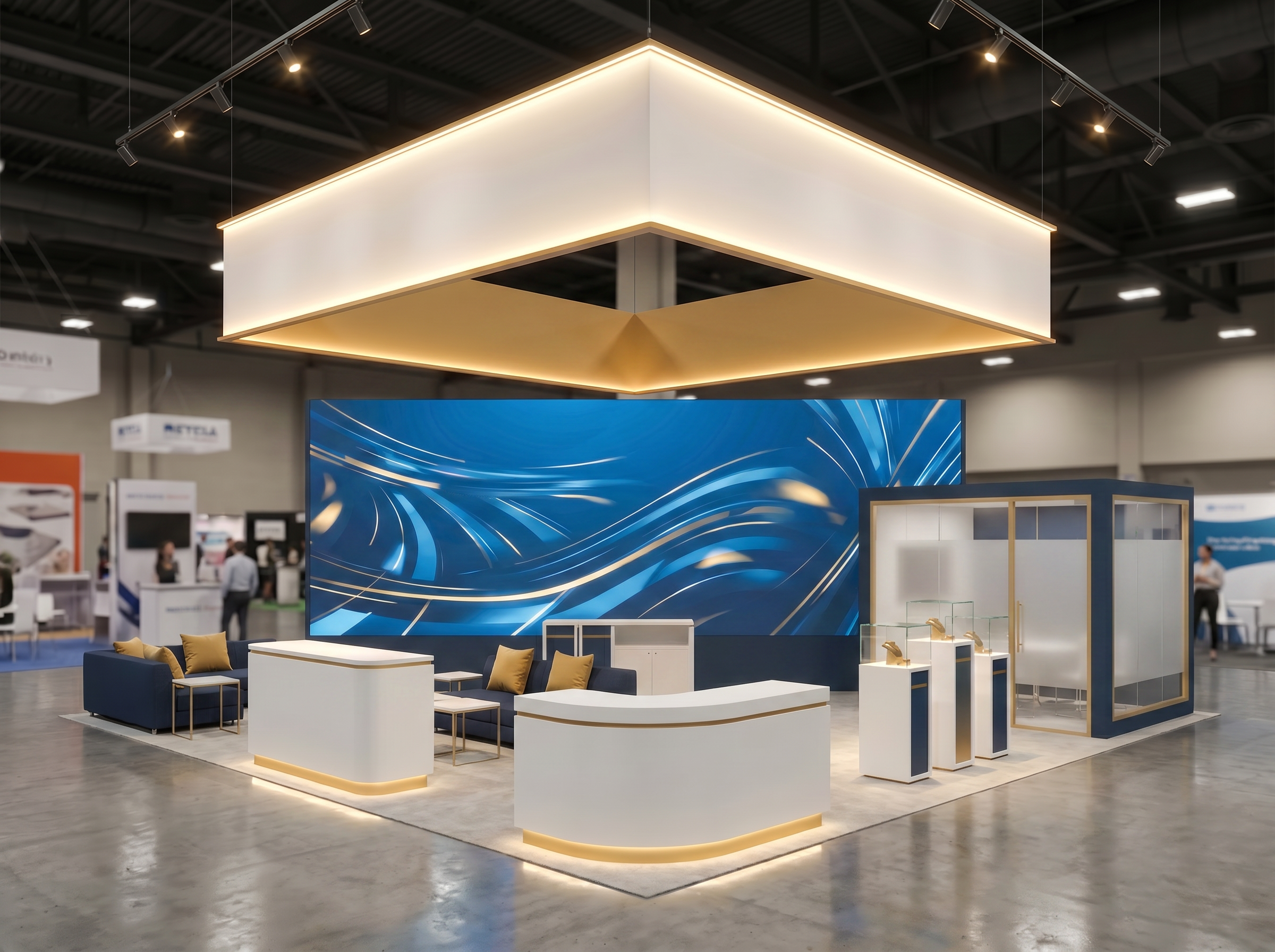 20x30 trade show exhibit rental — 20 x 30 island exhibit rental — iaapa expo, orlando hero image