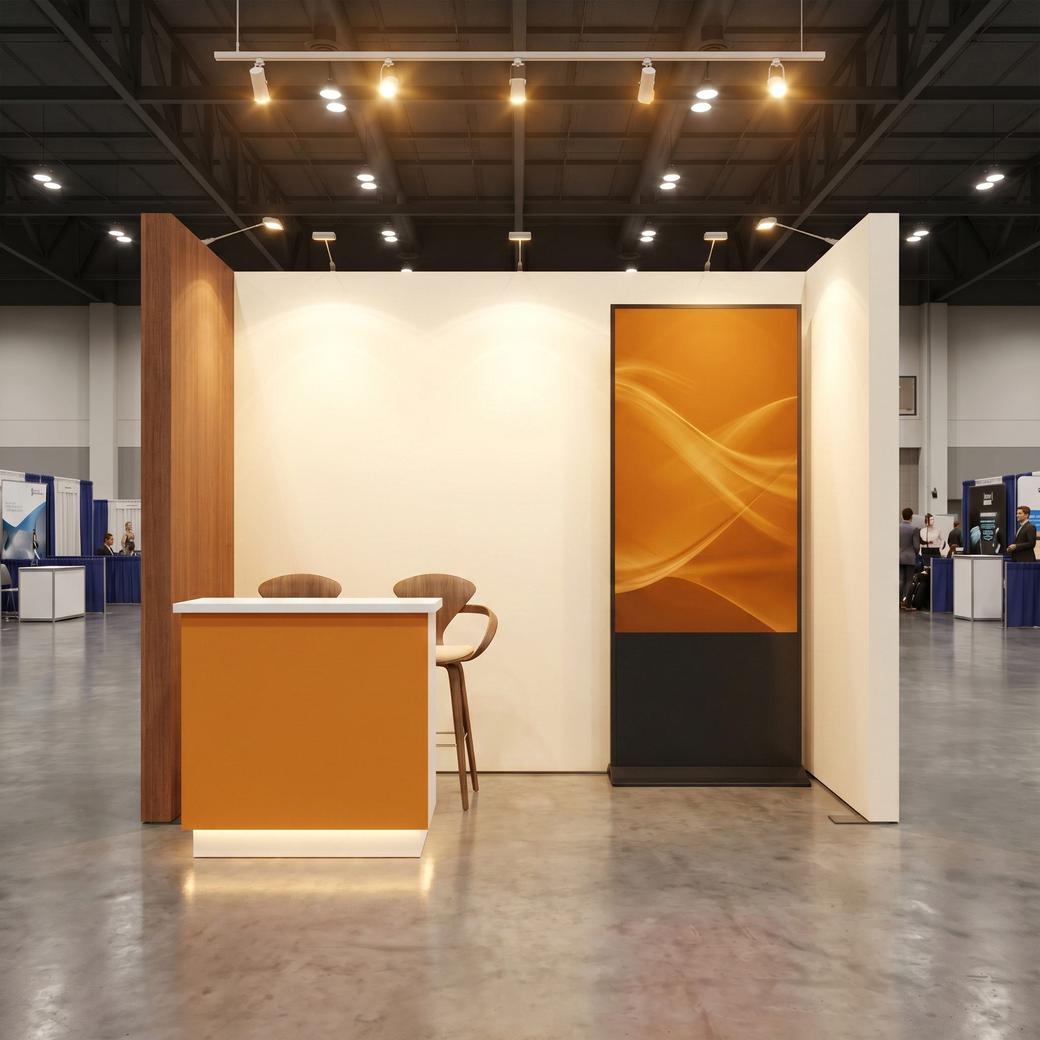 10x10 trade show exhibit rental — 10 x 10 inline affordable exhibit rental — md&m west, anaheim hero image