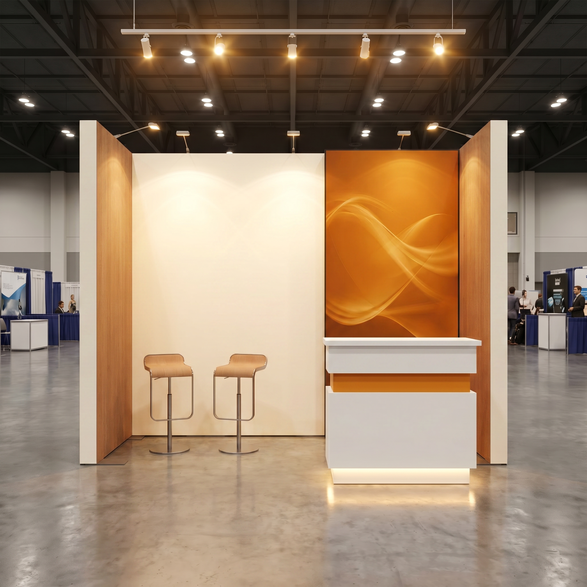 10x10 trade show exhibit rental — 10 x 10 inline affordable exhibit rental — infocomm, las vegas hero image