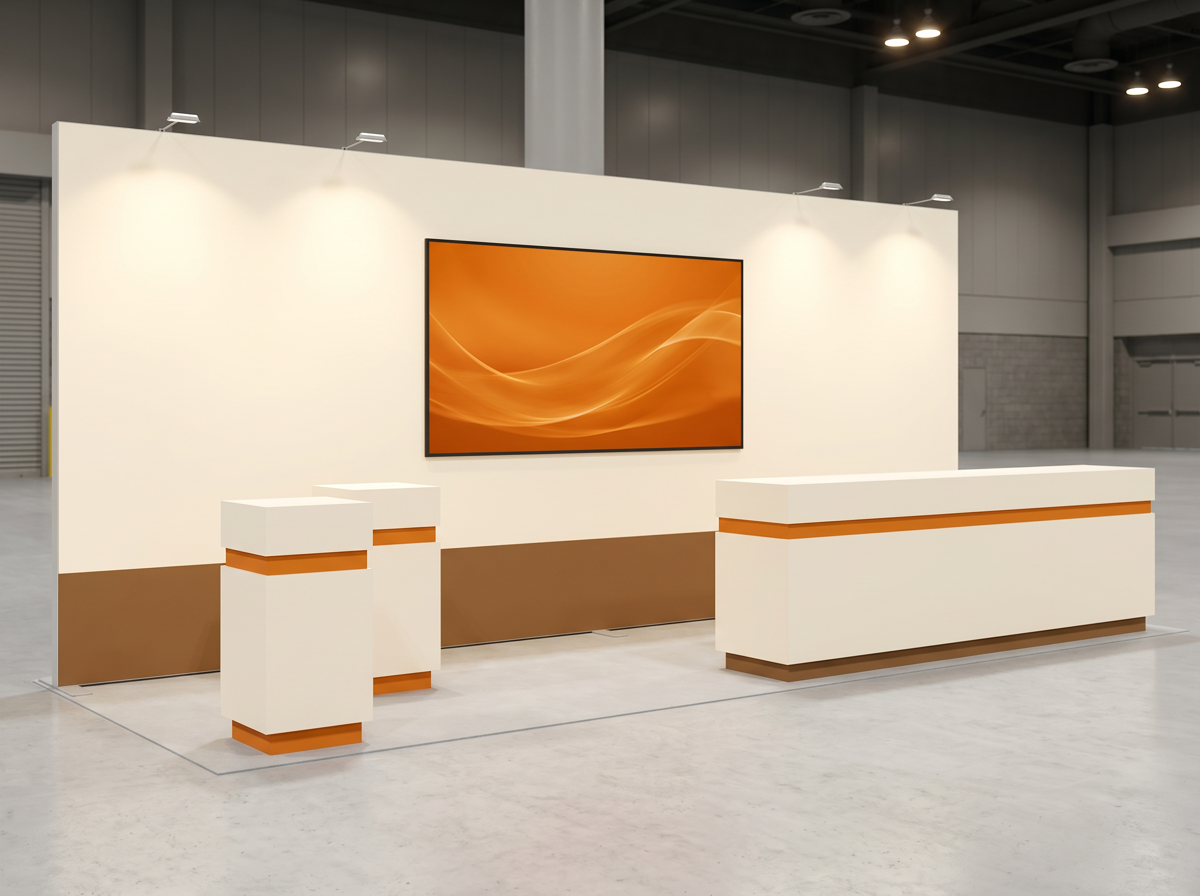 10x20 trade show exhibit rental — 10 x 20 inline affordable exhibit rental — md&m west, anaheim hero image