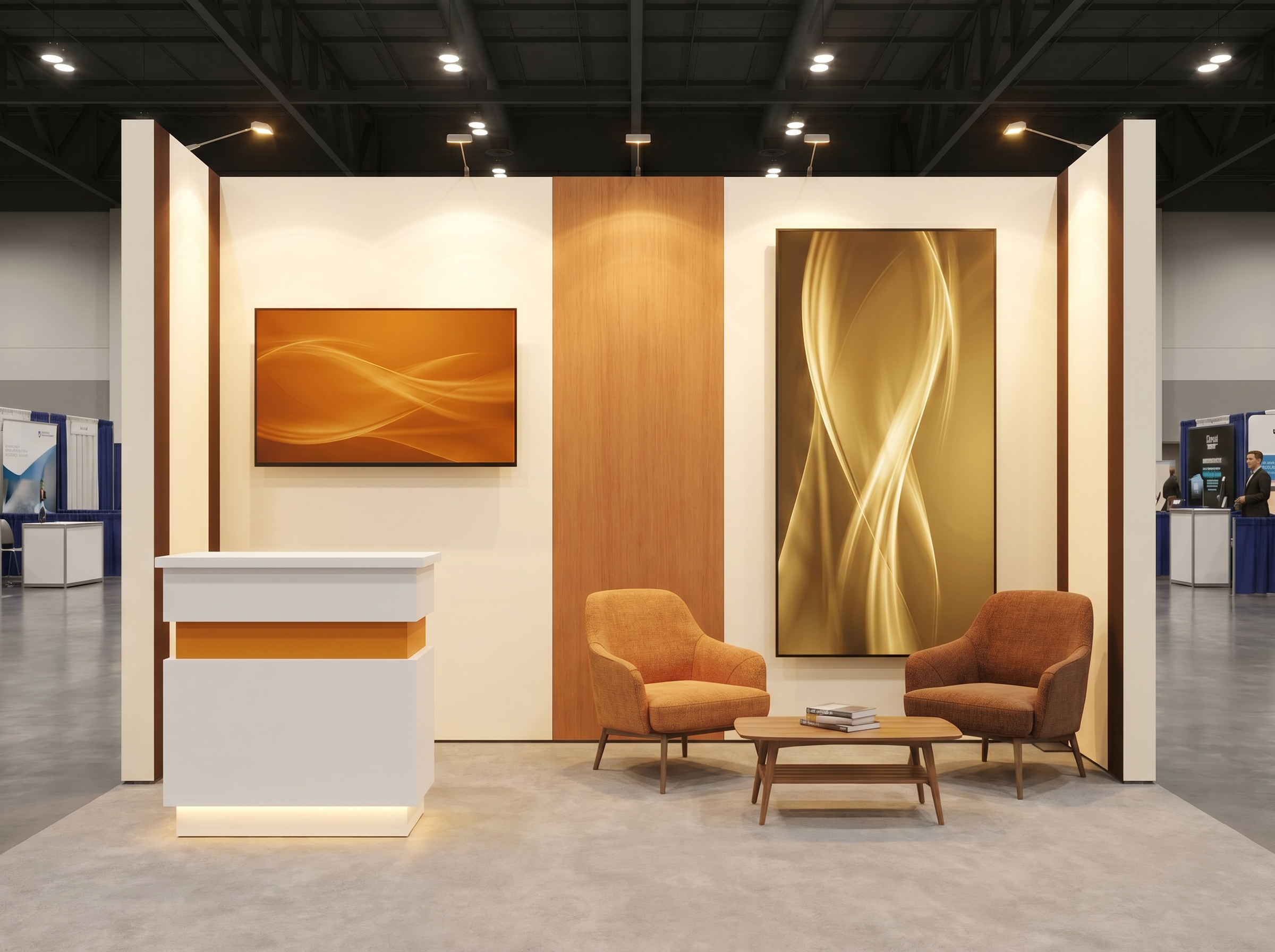 10x20 trade show exhibit rental — 10 x 20 inline affordable exhibit rental — the nga show, las vegas hero image
