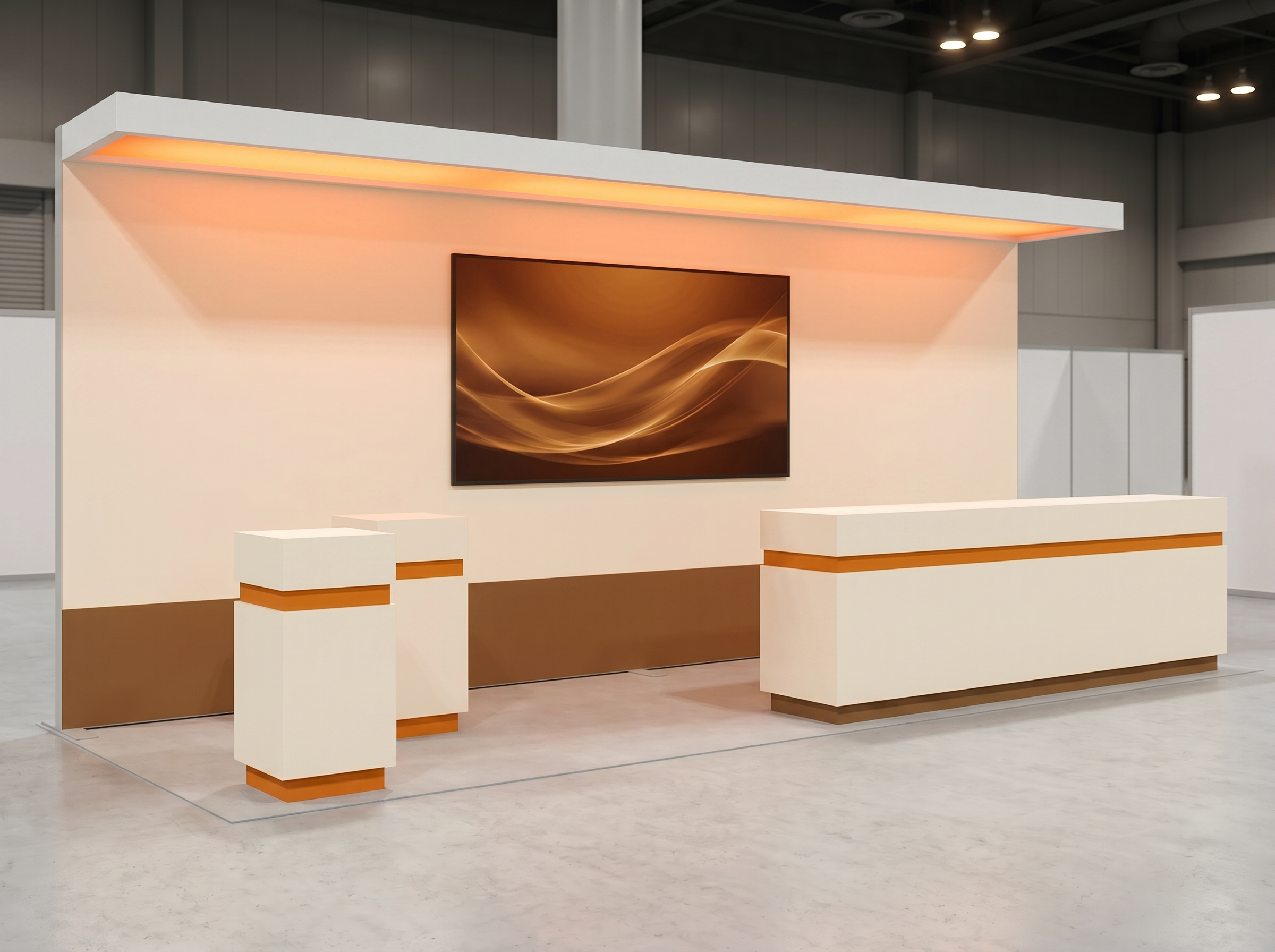 10x20 trade show exhibit rental — 10 x 20 inline affordable exhibit rental — the nga show, las vegas hero image