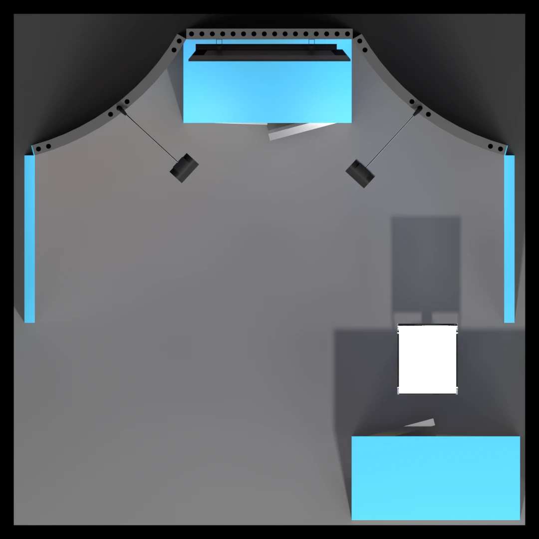 10 x 10 Inline Affordable Exhibit Rental — CES, Las Vegas