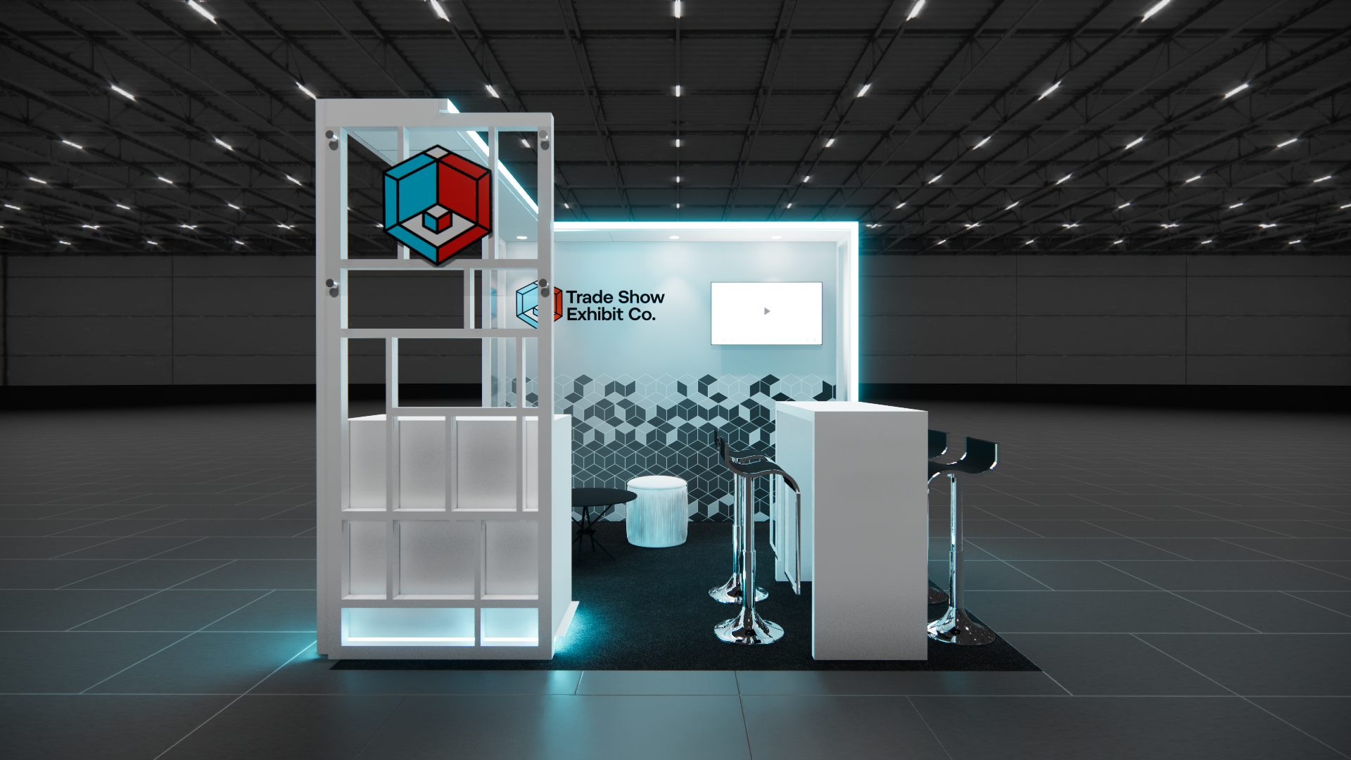 10 x 10 Inline Affordable Exhibit Rental — CES, Las Vegas