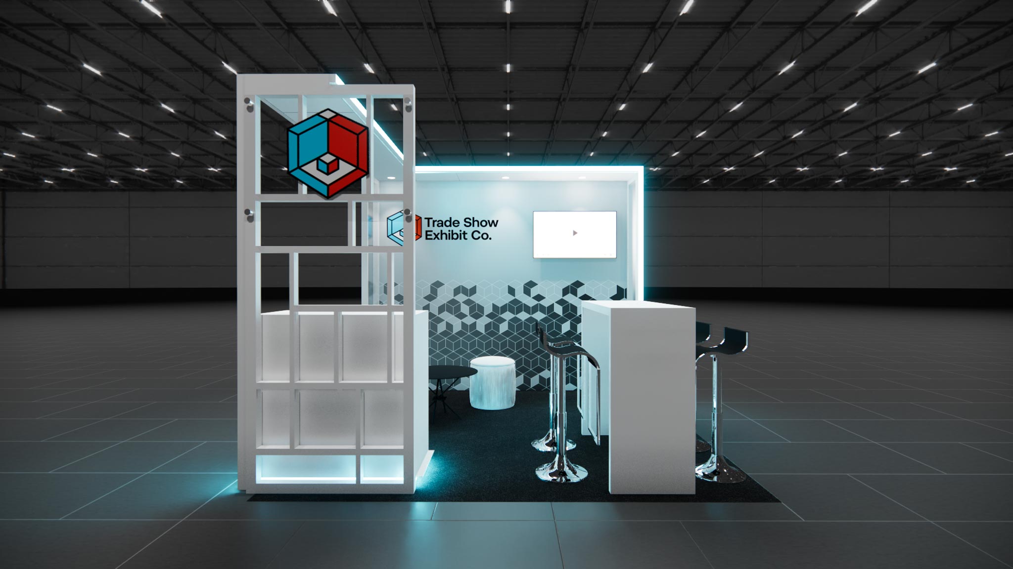 10 x 10 Inline Affordable Exhibit Rental — CES, Las Vegas