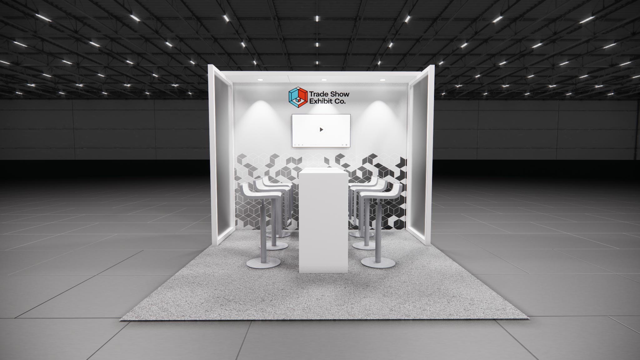 10 x 10 Inline Affordable Exhibit Rental — CES, Las Vegas