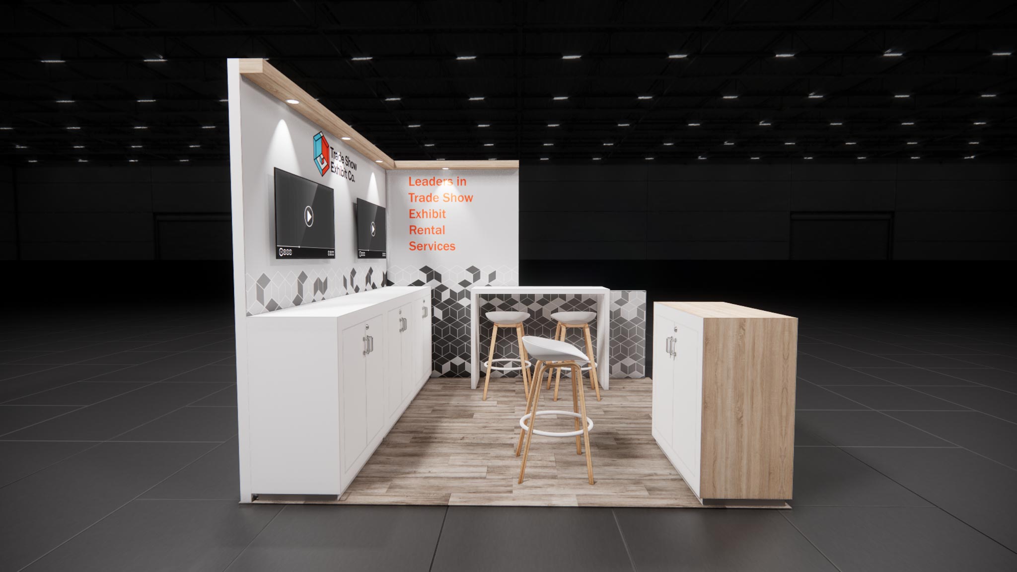 10 x 10 Inline Affordable Exhibit Rental — CES, Las Vegas