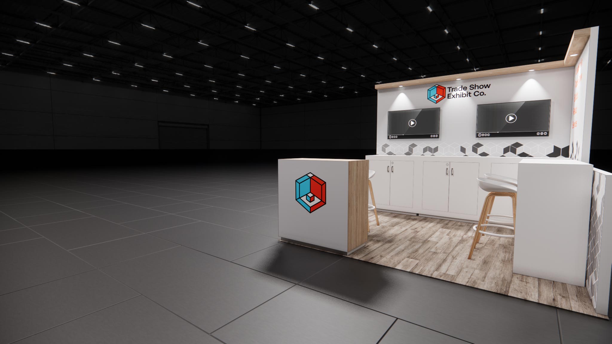 10 x 10 Inline Affordable Exhibit Rental — CES, Las Vegas