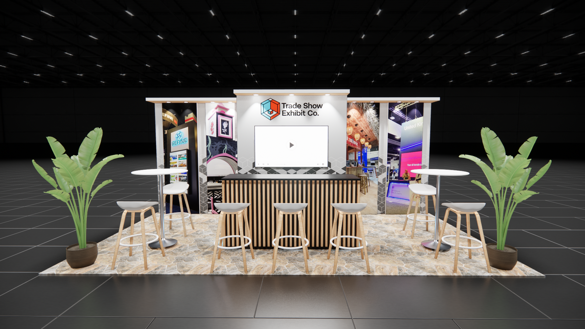 10 x 20 Inline Affordable Exhibit Rental — CES, Las Vegas