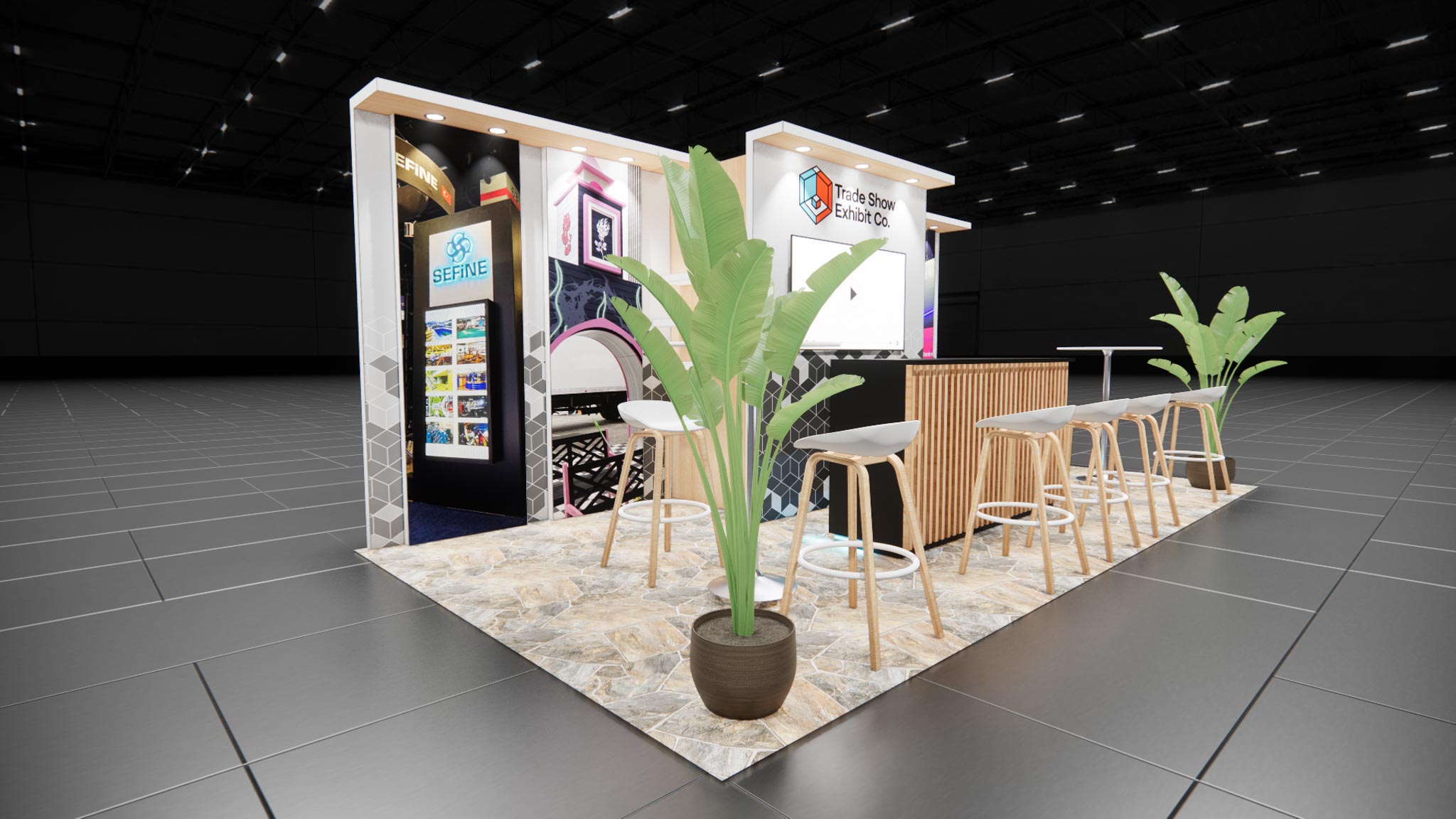 10 x 20 Inline Affordable Exhibit Rental — CES, Las Vegas