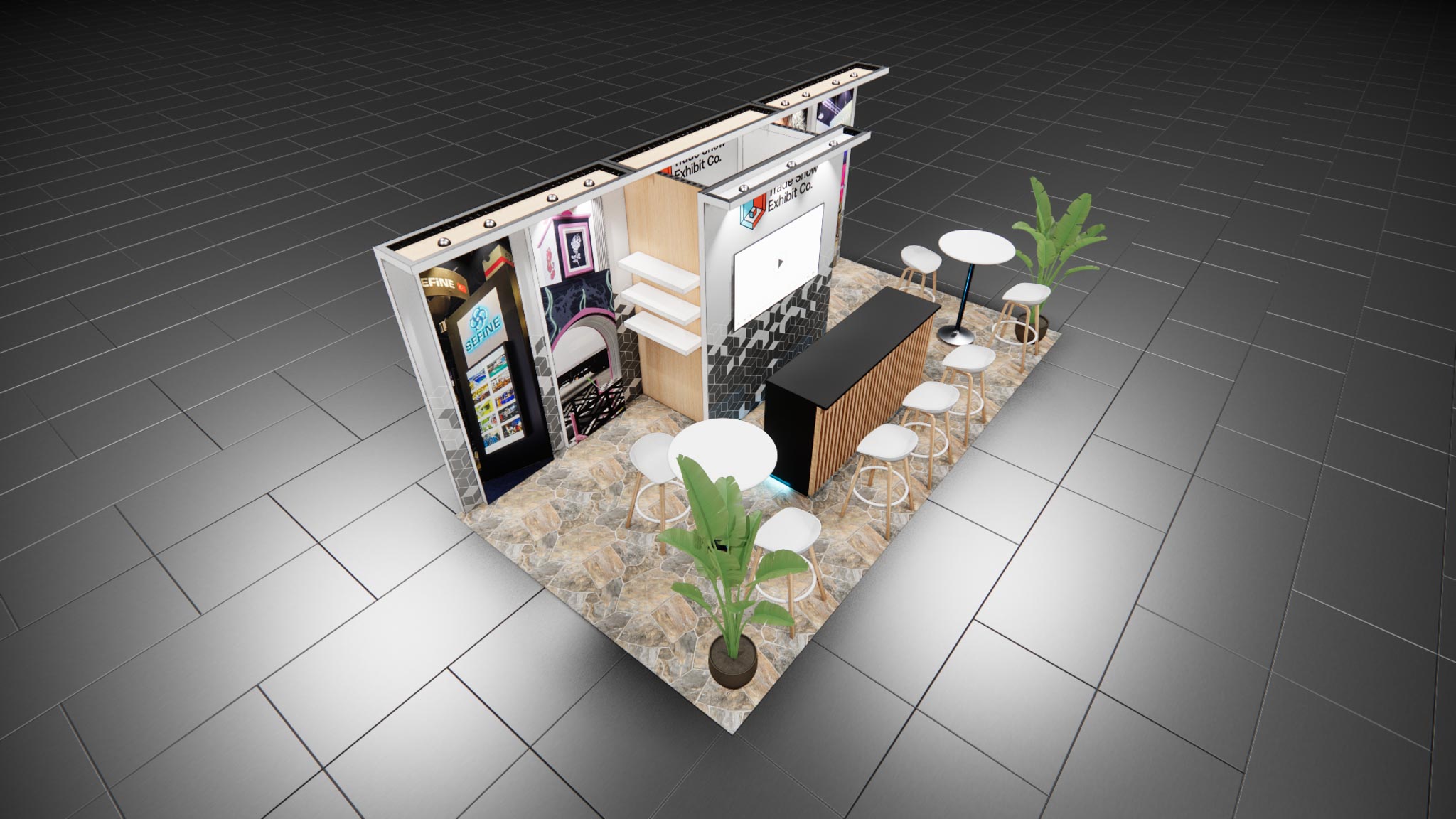 10 x 20 Inline Affordable Exhibit Rental — CES, Las Vegas