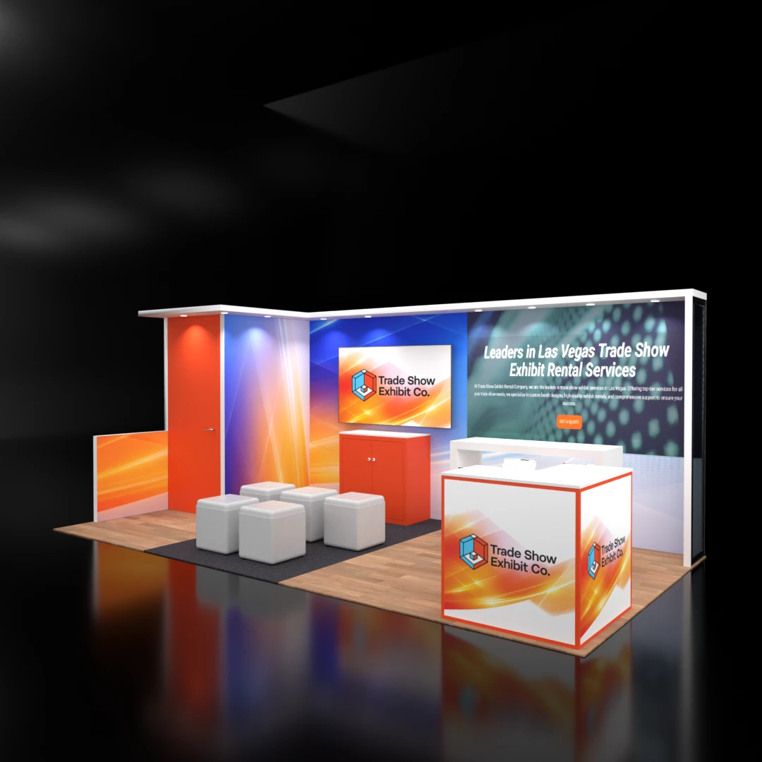 10 x 20 Inline Affordable Exhibit Rental — CES, Las Vegas
