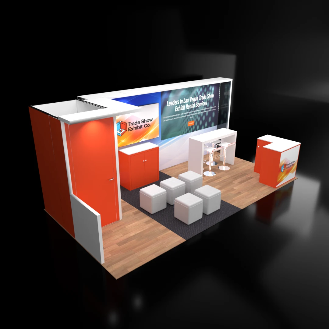 10 x 20 Inline Affordable Exhibit Rental — CES, Las Vegas