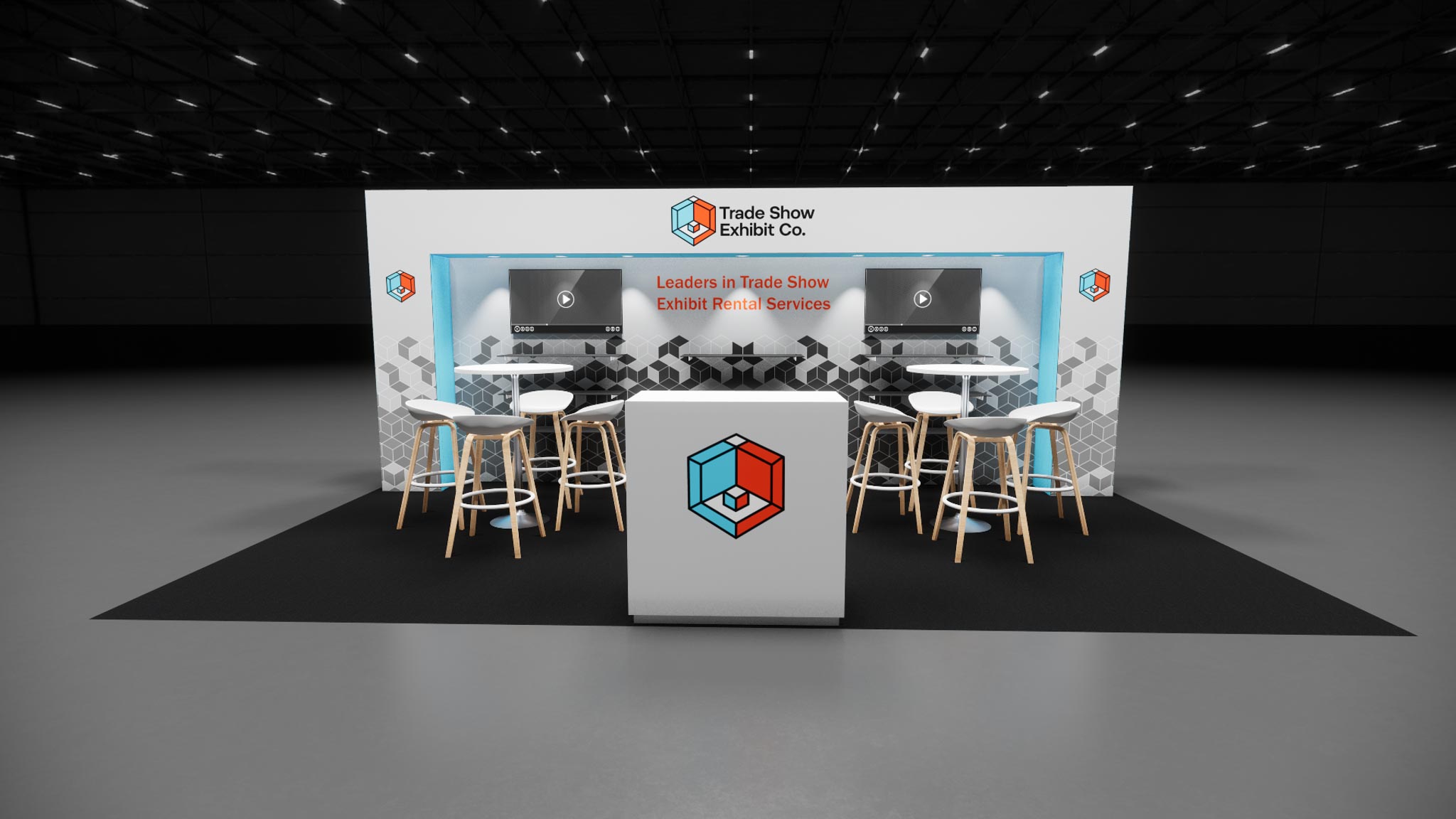 10 x 20 Inline Affordable Exhibit Rental — CES, Las Vegas