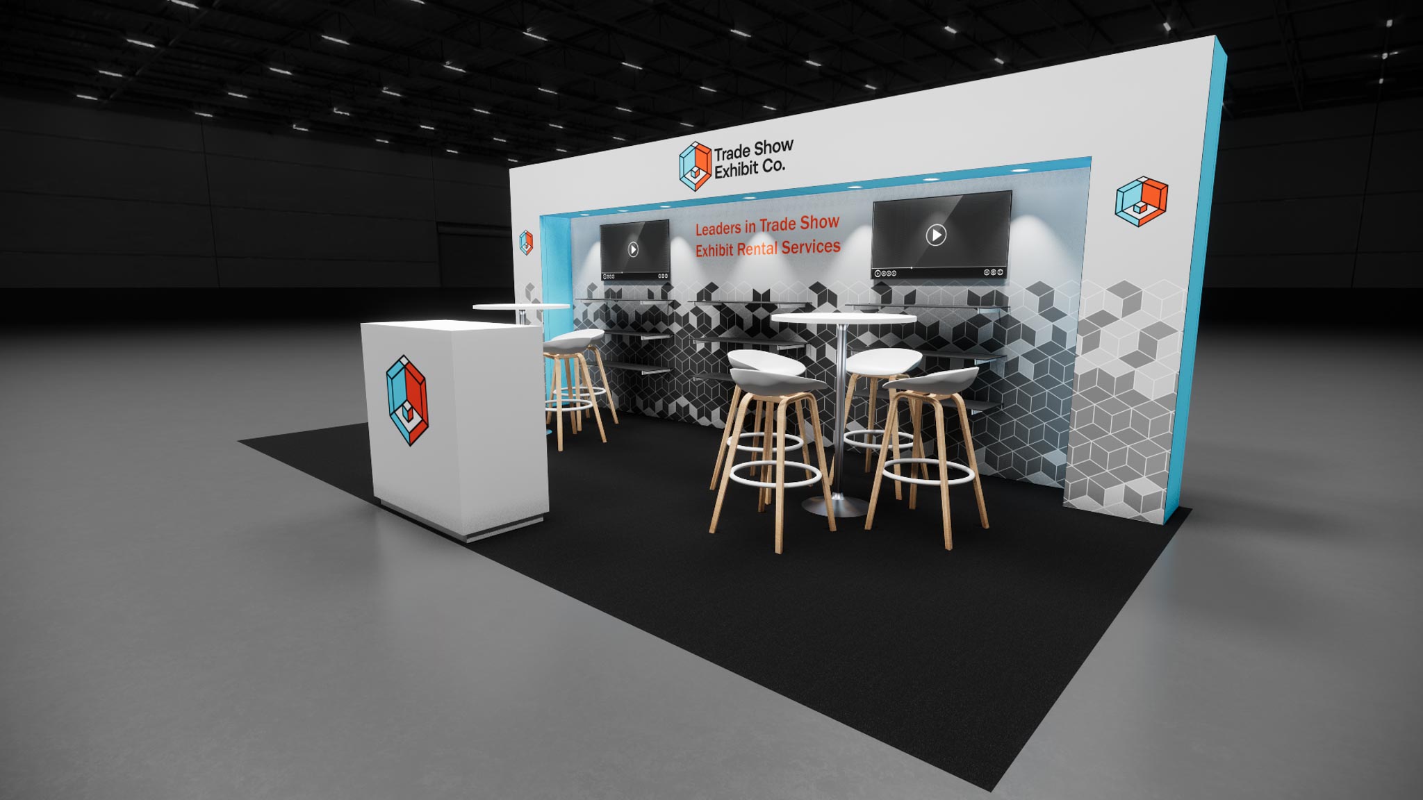 10 x 20 Inline Affordable Exhibit Rental — CES, Las Vegas