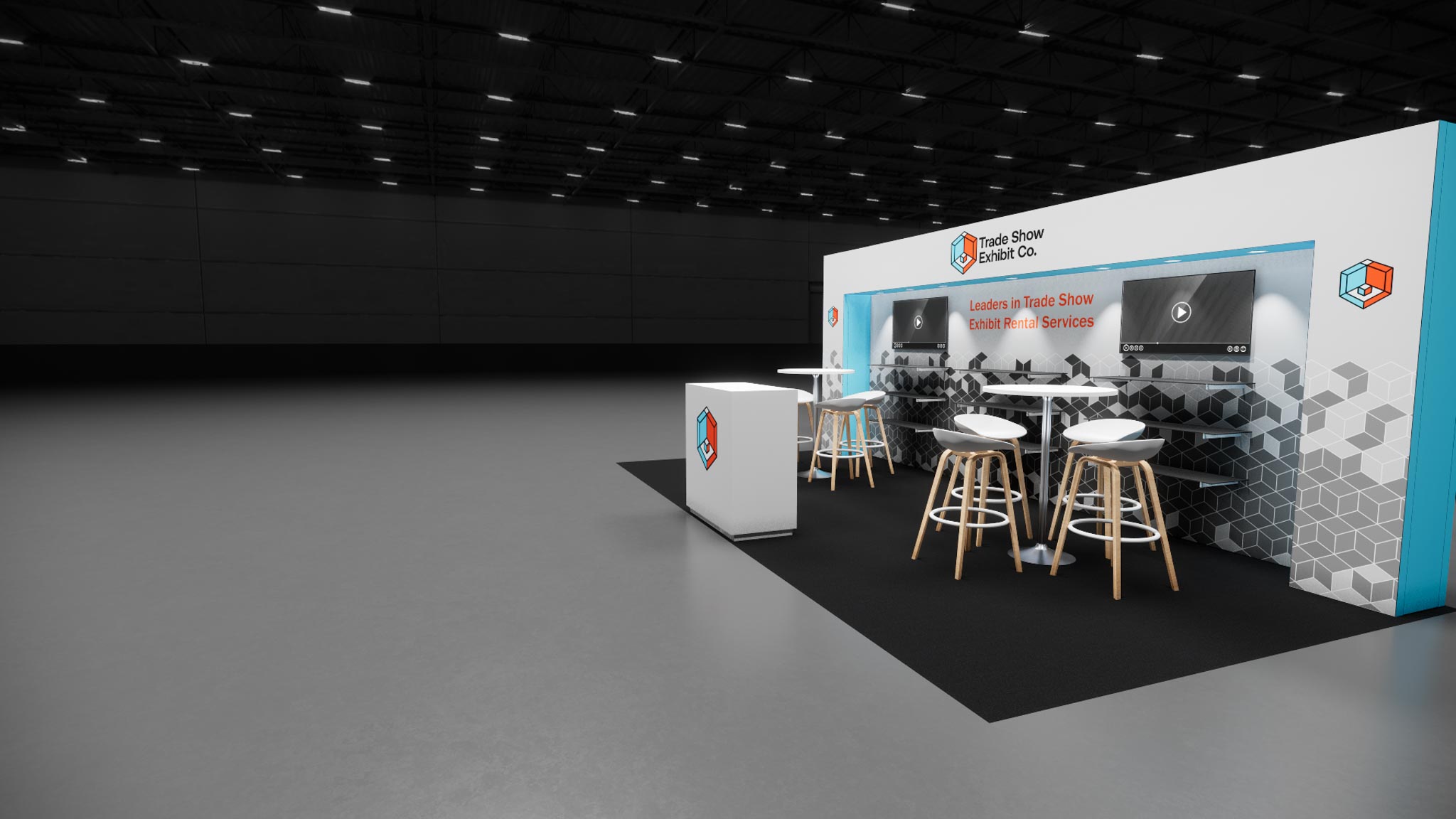 10 x 20 Inline Affordable Exhibit Rental — CES, Las Vegas
