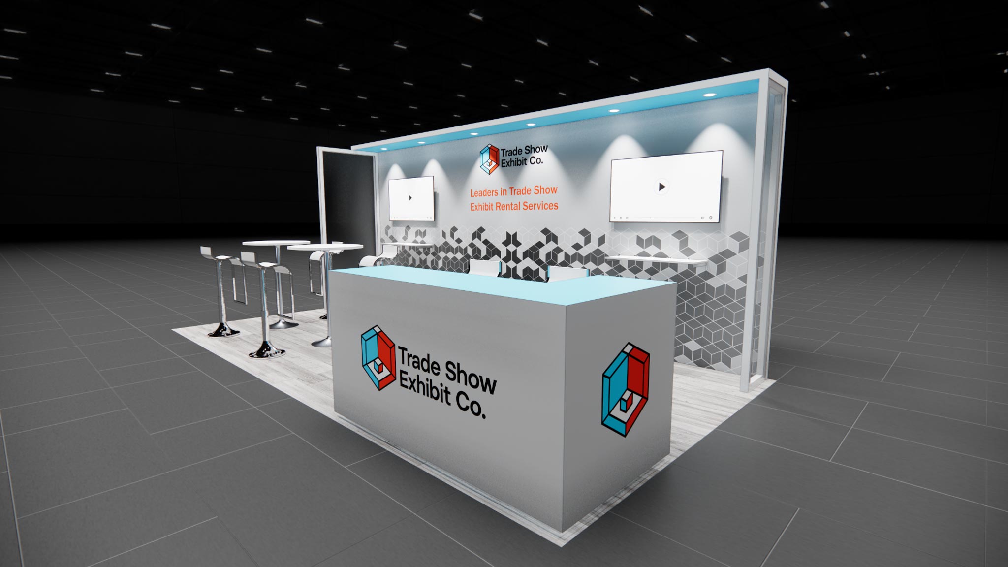 10 x 20 Inline Affordable Exhibit Rental — CES, Las Vegas