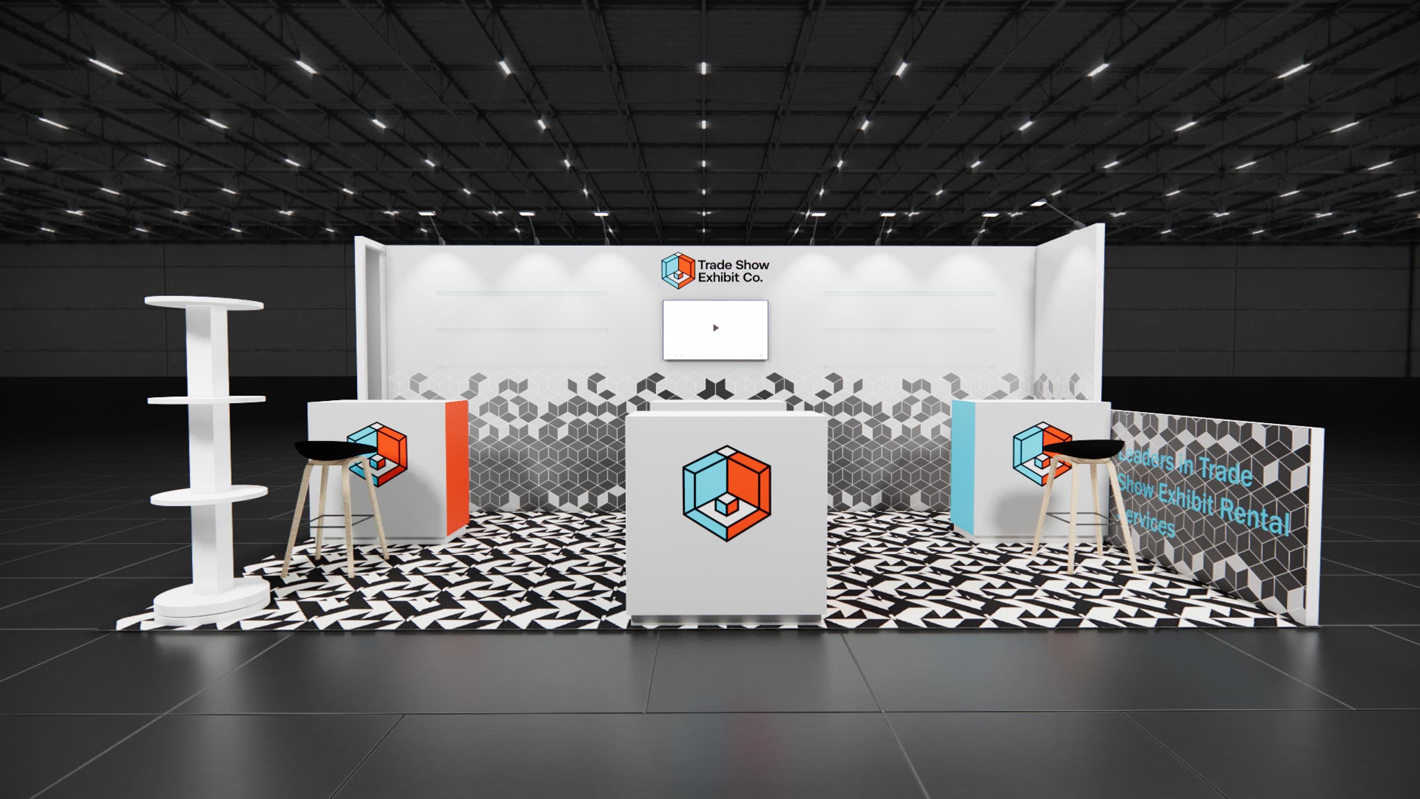 10 x 20 Inline Affordable Exhibit Rental — CES, Las Vegas