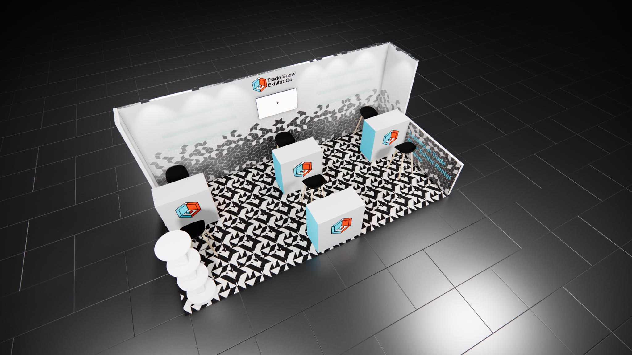 10 x 20 Inline Affordable Exhibit Rental — CES, Las Vegas