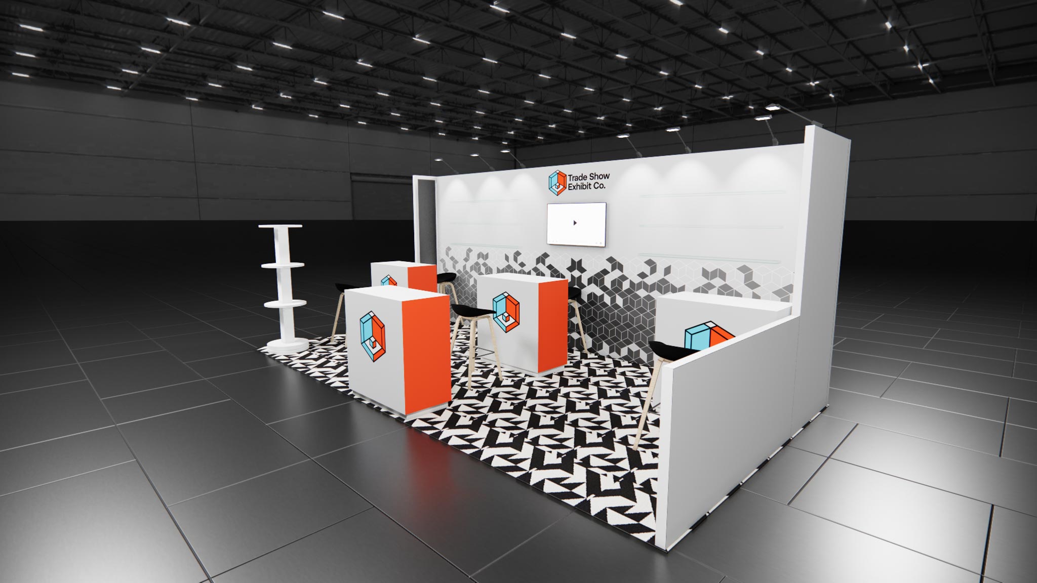 10 x 20 Inline Affordable Exhibit Rental — CES, Las Vegas