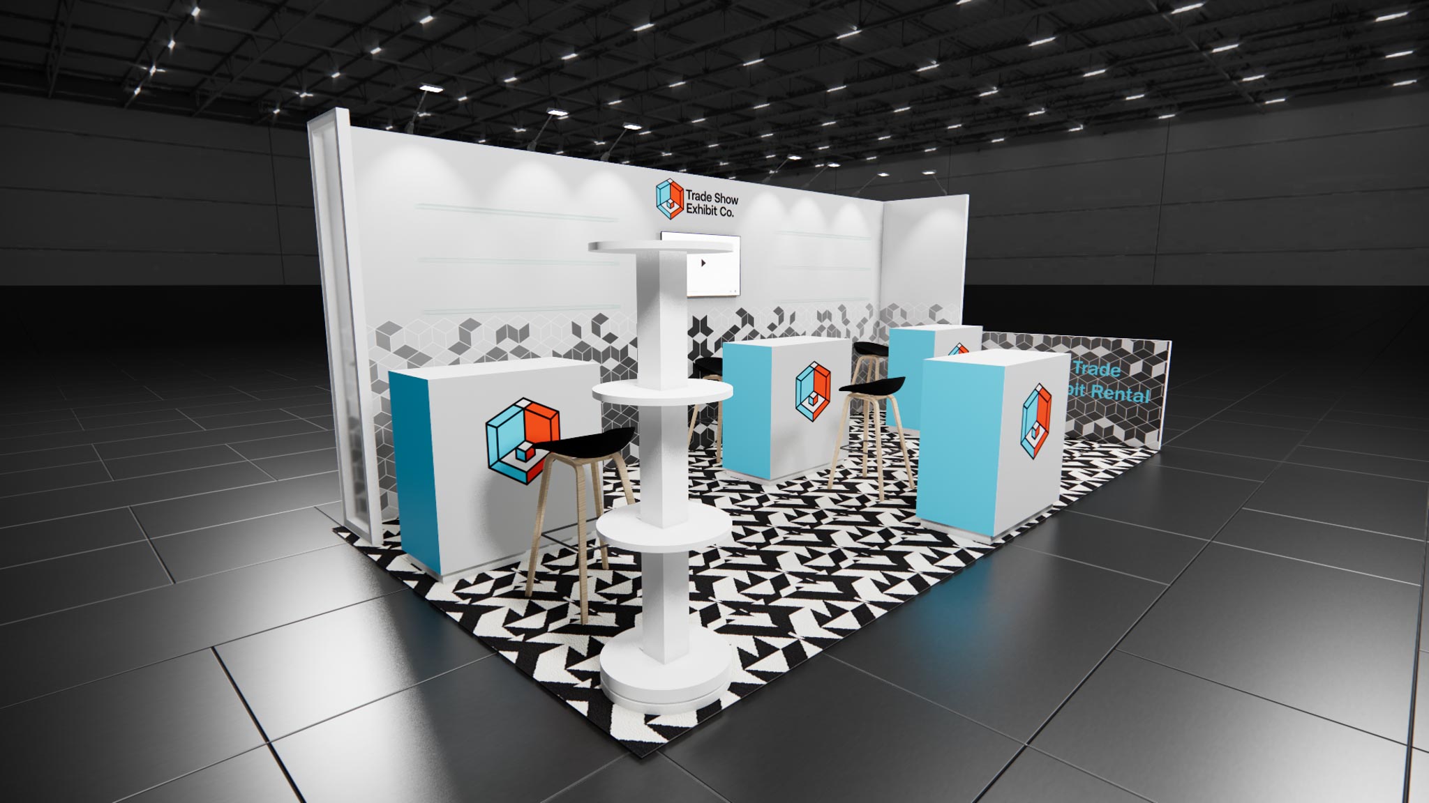 10 x 20 Inline Affordable Exhibit Rental — CES, Las Vegas