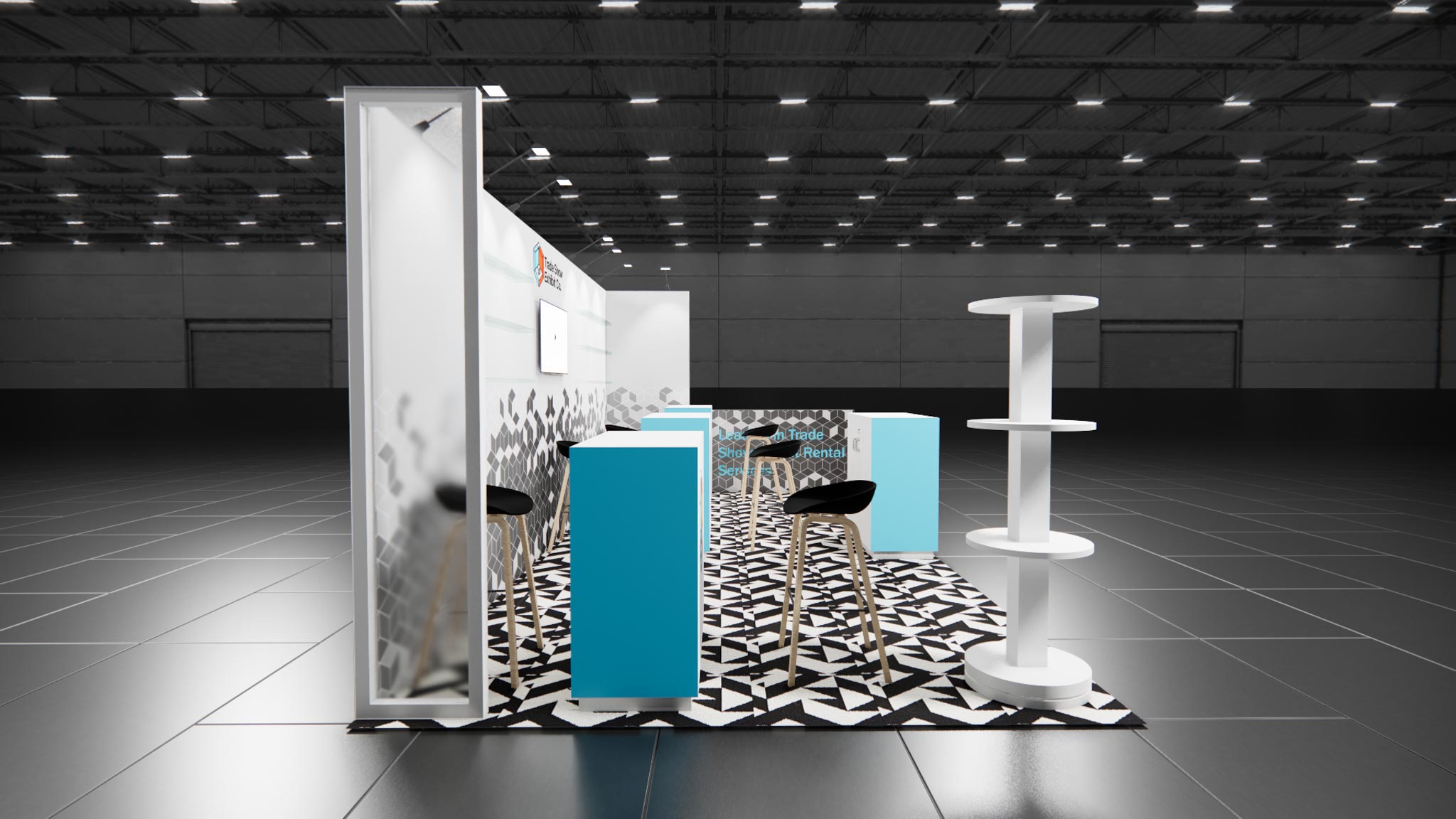 10 x 20 Inline Affordable Exhibit Rental — CES, Las Vegas