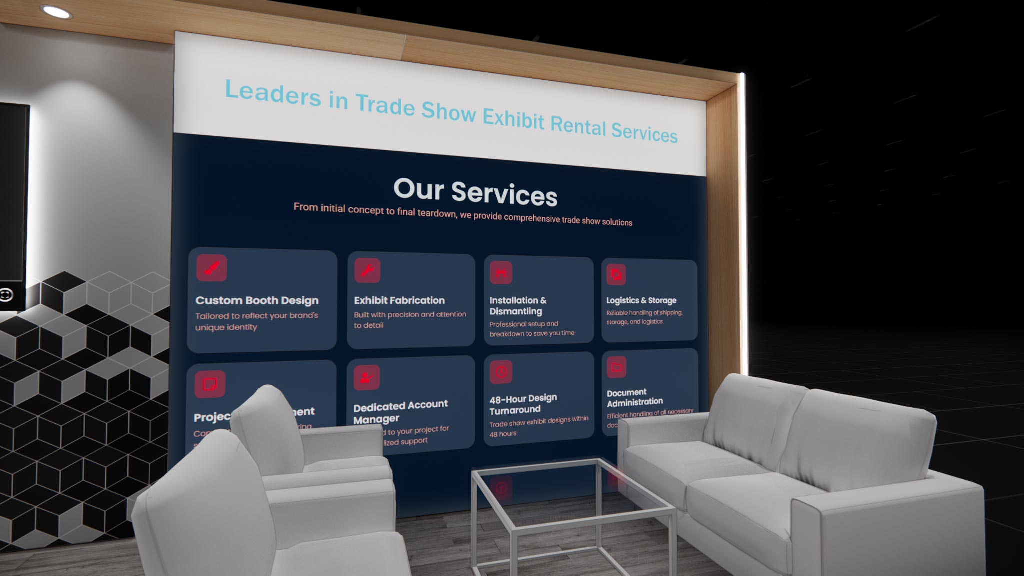 10 x 20 Inline Affordable Exhibit Rental — CES, Las Vegas