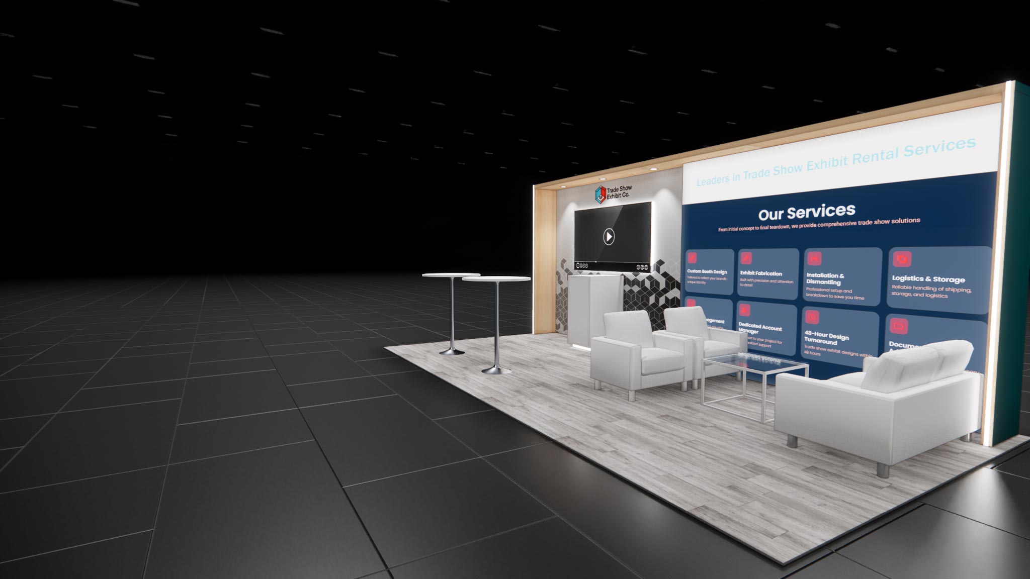 10 x 20 Inline Affordable Exhibit Rental — CES, Las Vegas