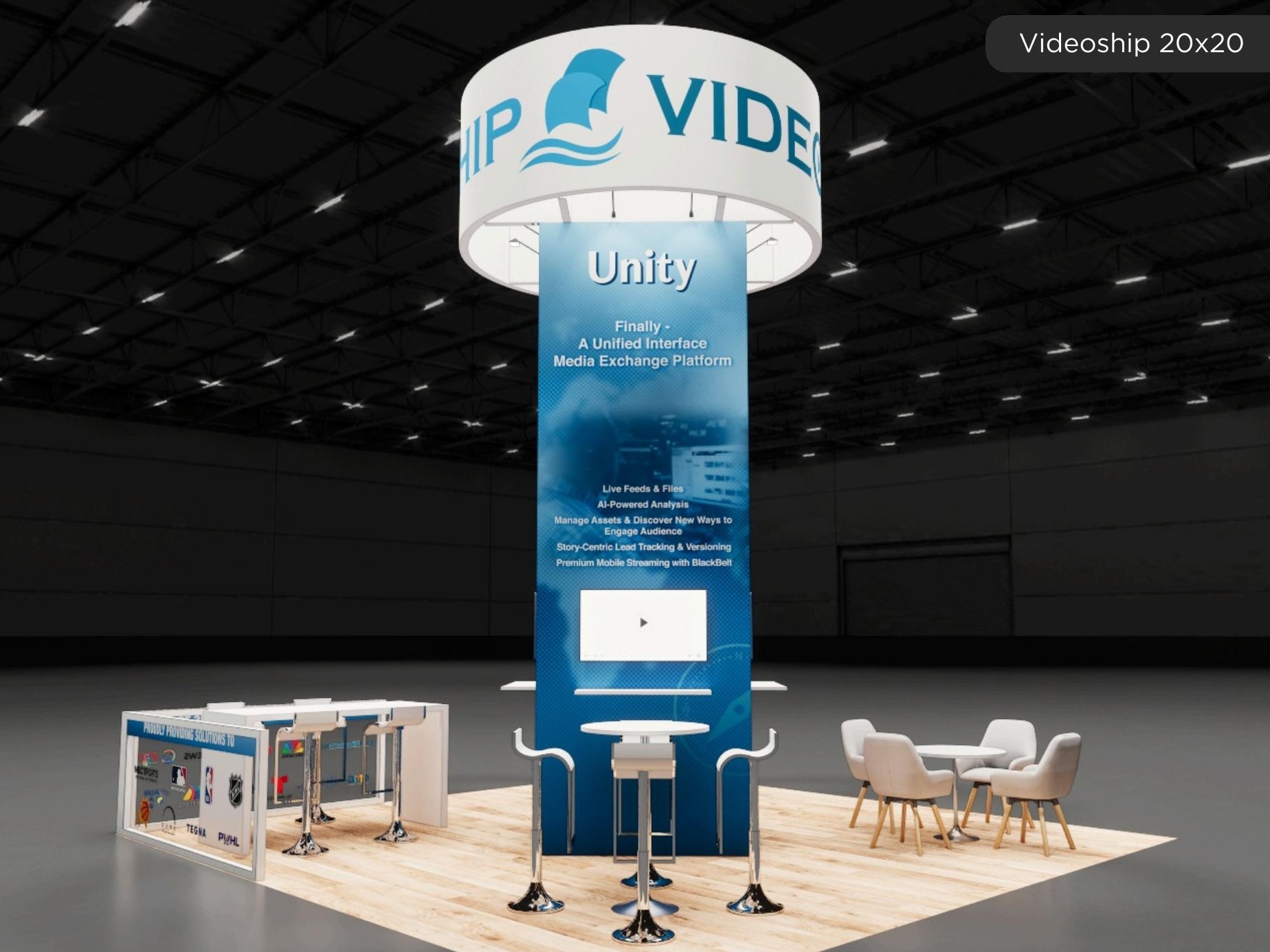 20 x 20 Inline Affordable Exhibit Rental — SEMA Show, Las Vegas