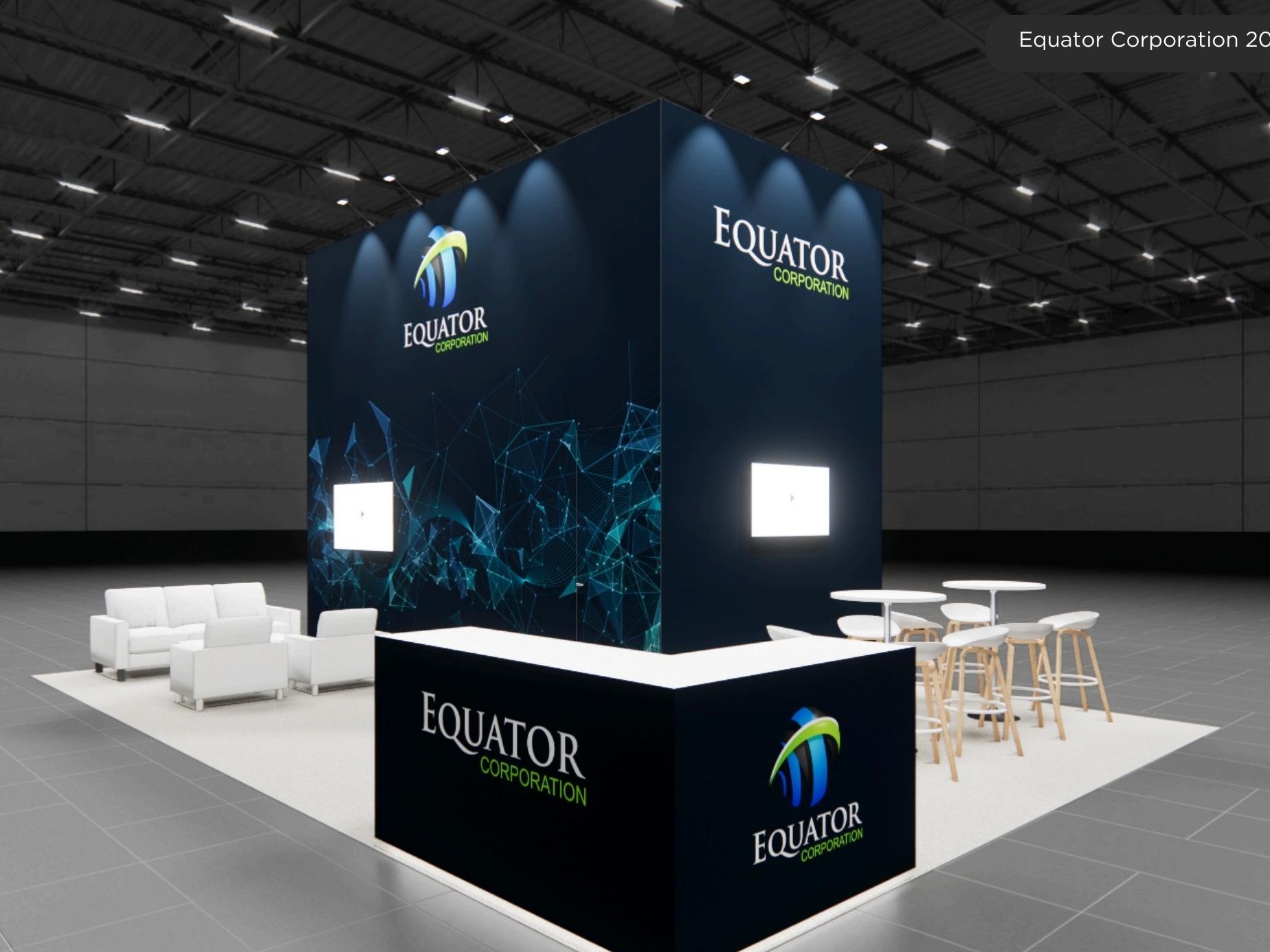 20x30 trade show exhibit rental — 20 x 30 island exhibit rental — iaapa expo, orlando hero image