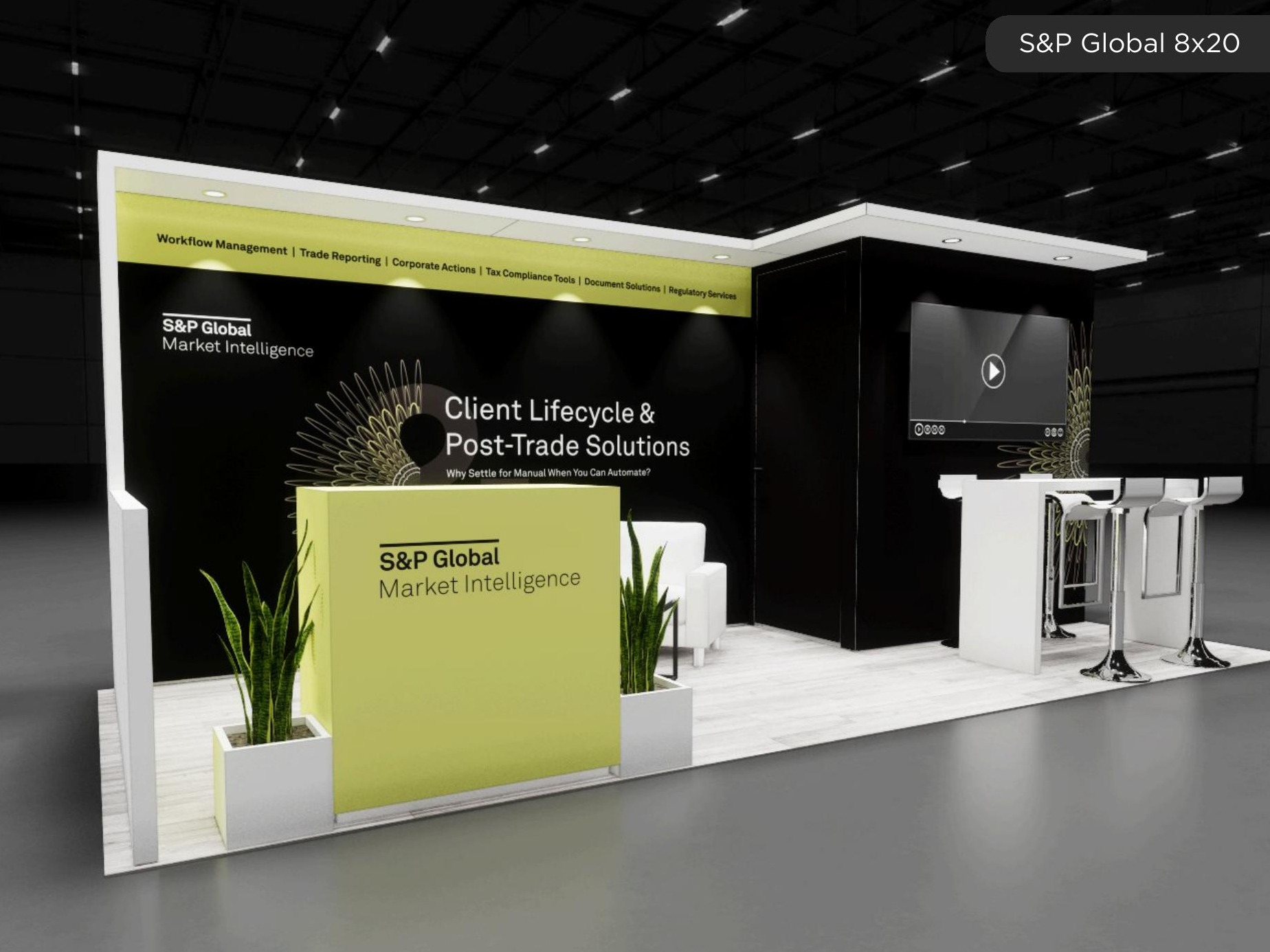 8 x 20 Inline Exhibit Rental — SEMA Show, Las Vegas