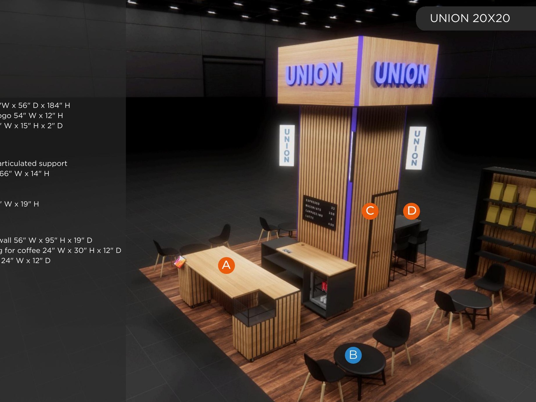20x20 trade show exhibit rental — 20 x 20 inline affordable exhibit rental — ces, las vegas hero image