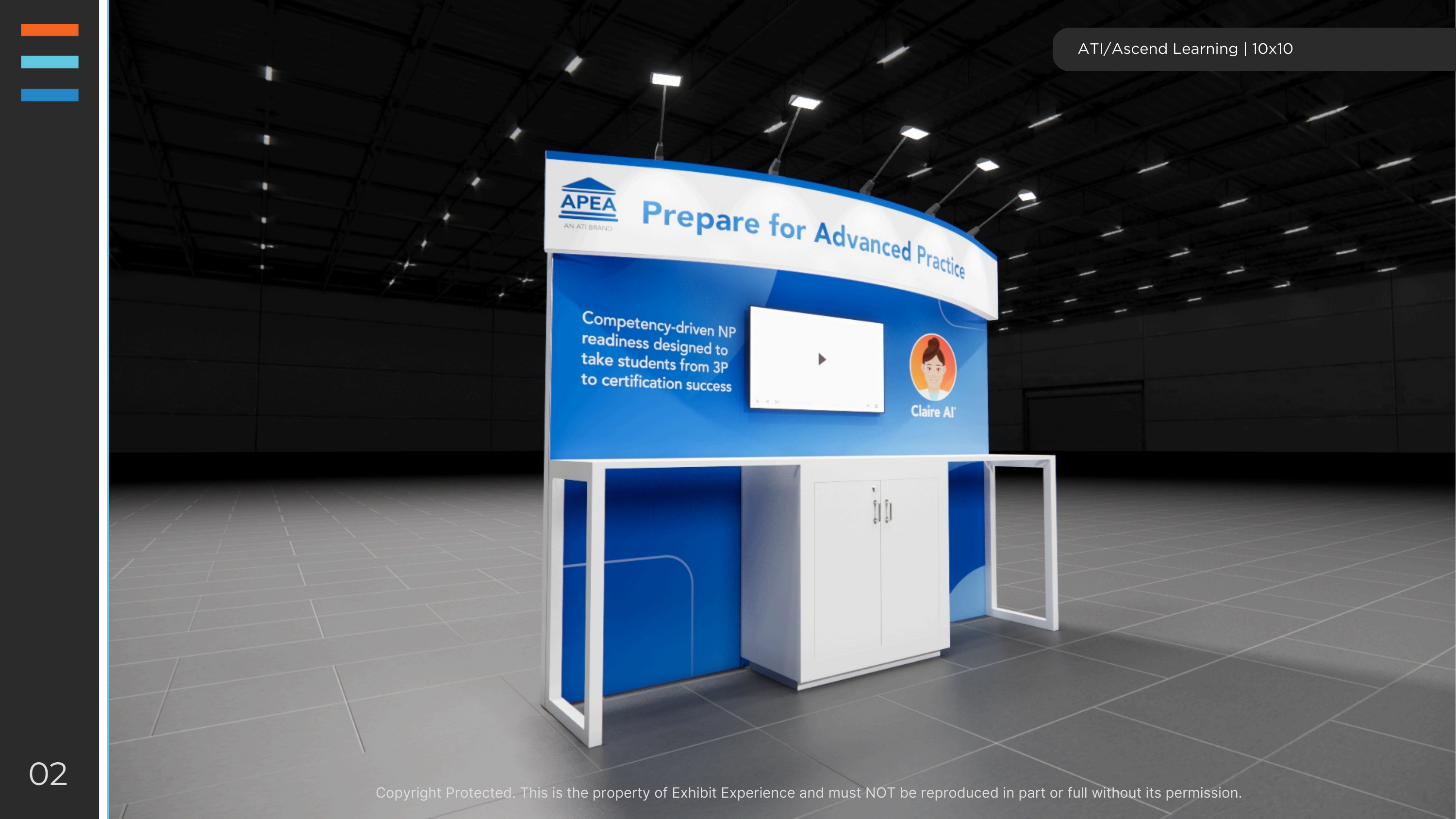 10 x 10 Inline Affordable Exhibit Rental — MD&M West, Anaheim