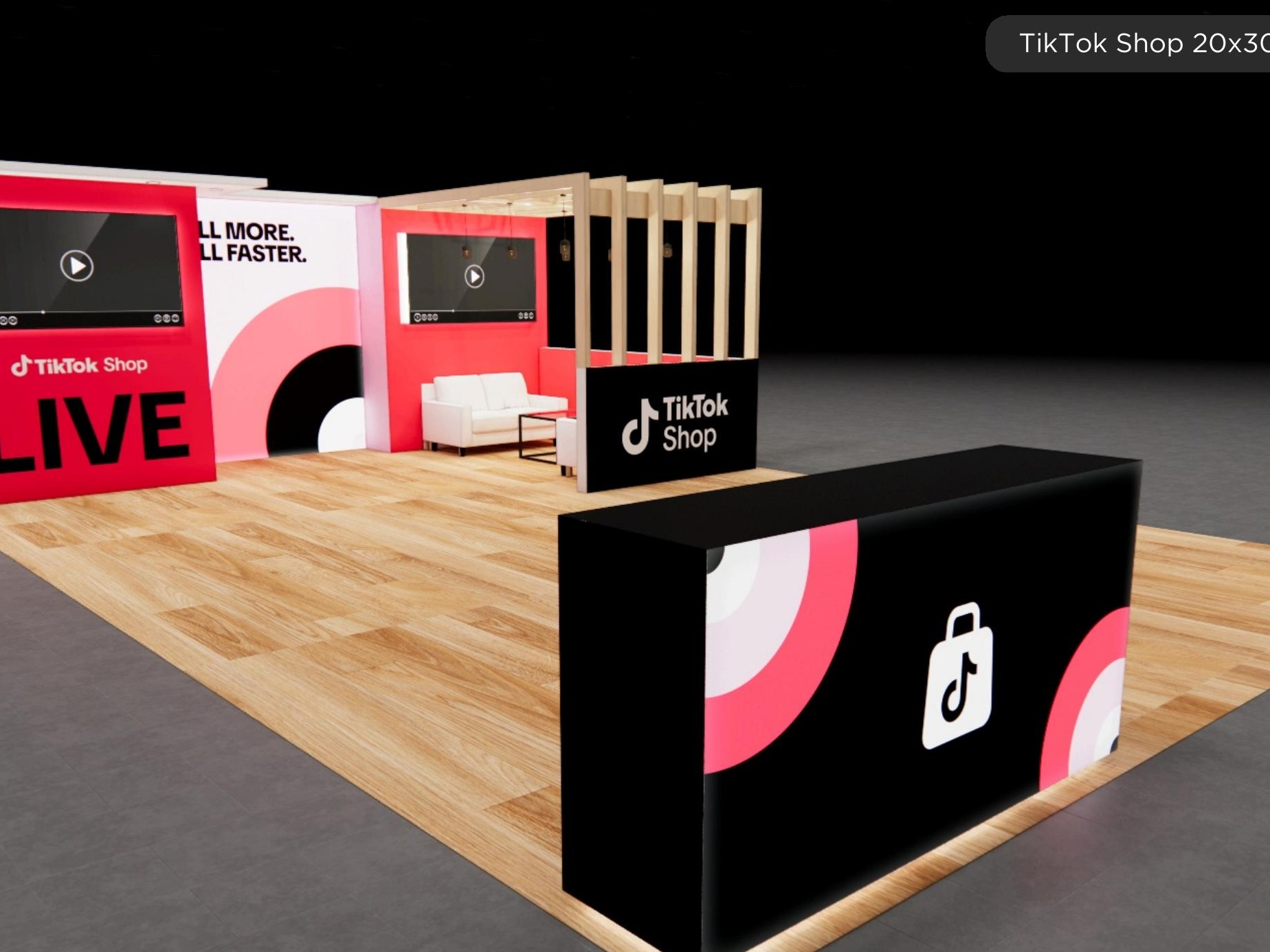 20 x 30 Island Exhibit Rental — CES, Las Vegas