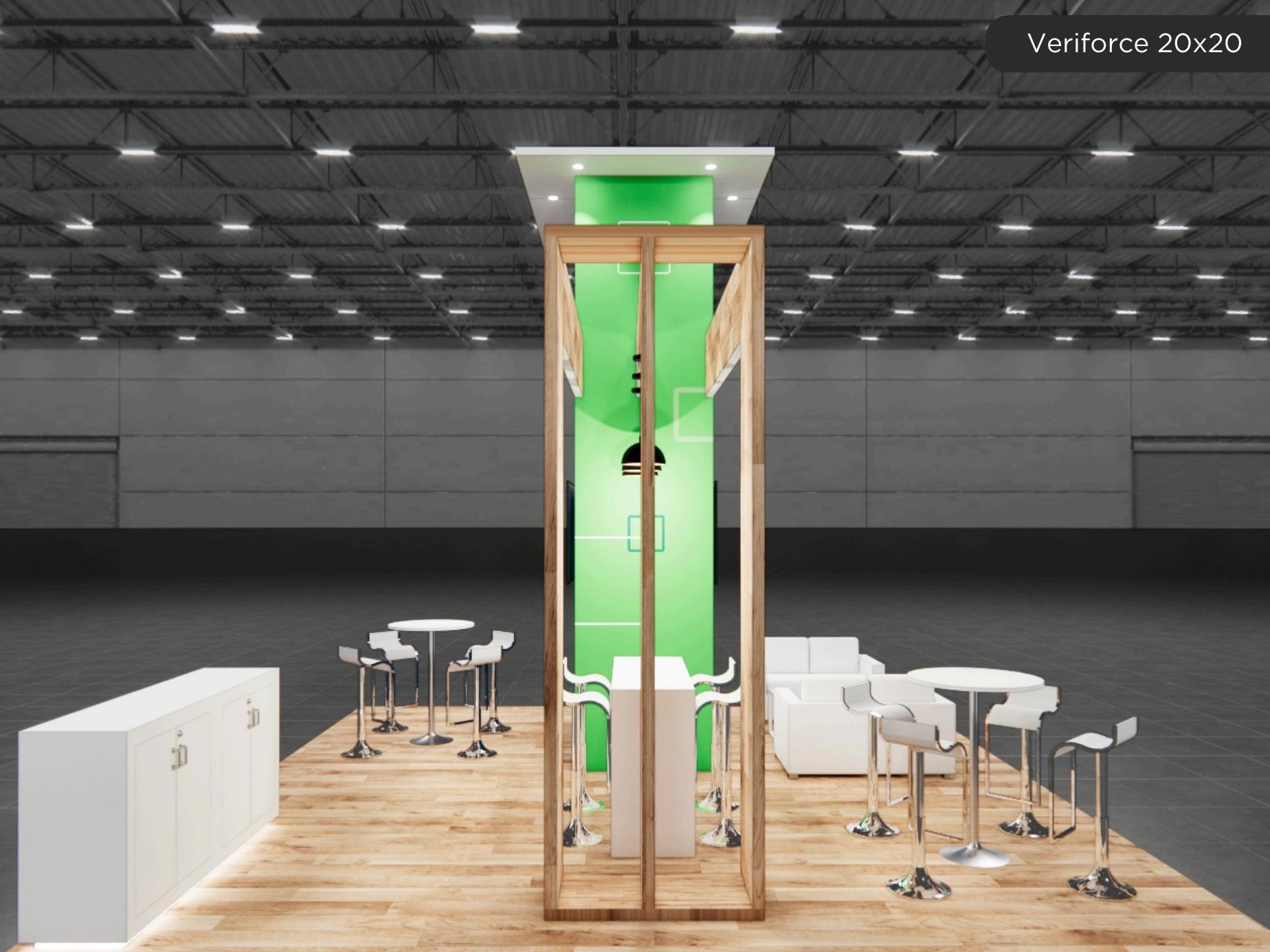 20 x 20 Inline Affordable Exhibit Rental — G2E, Las Vegas