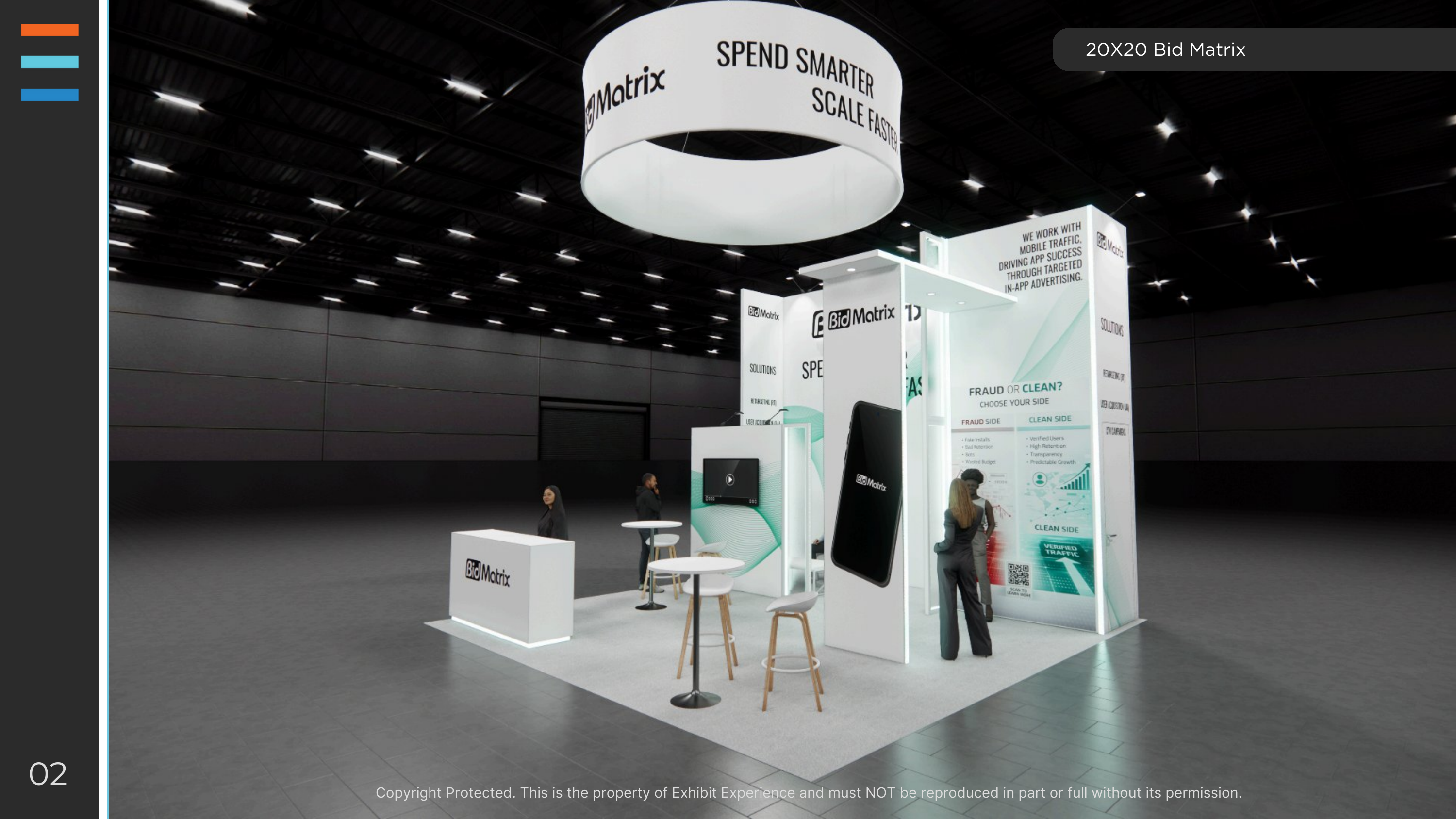 20 x 20 Inline Affordable Exhibit Rental — SEMA Show, Las Vegas
