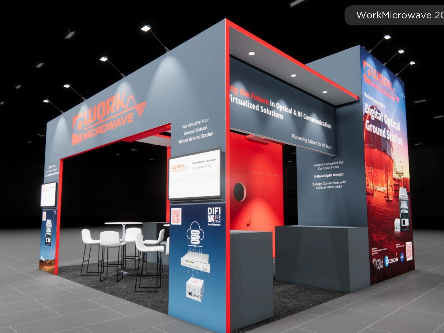 20x20 trade show exhibit rental — 20 x 20 inline affordable exhibit rental — iaapa expo, orlando hero image