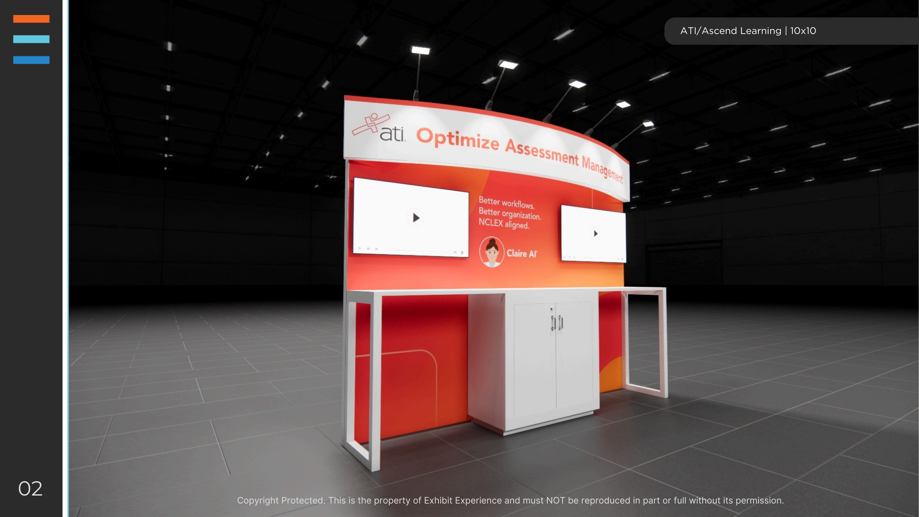 10 x 10 Inline Affordable Exhibit Rental — The NGA Show, Las Vegas
