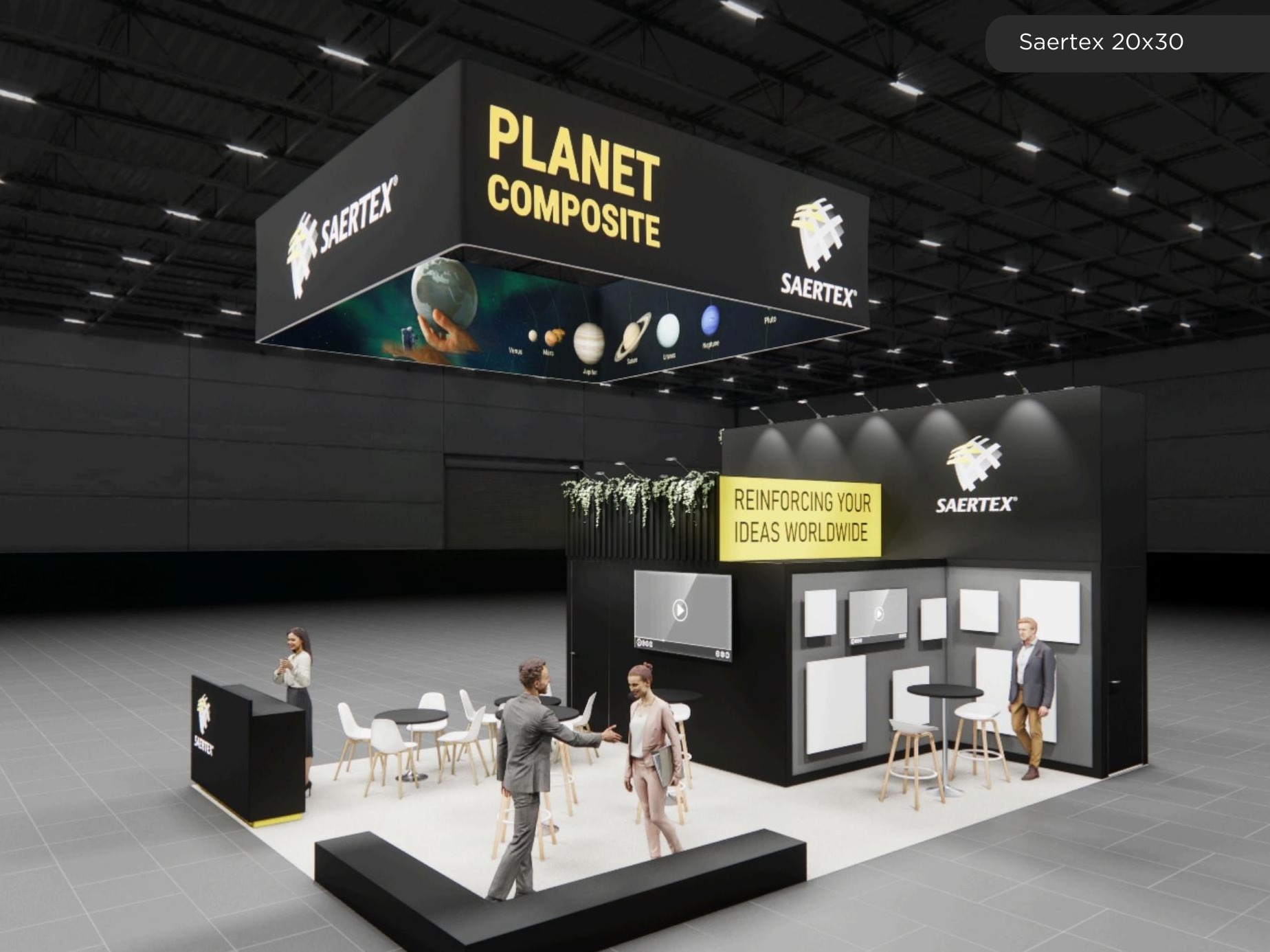 20x30 trade show exhibit rental — 20 x 30 island exhibit rental — ces, las vegas hero image