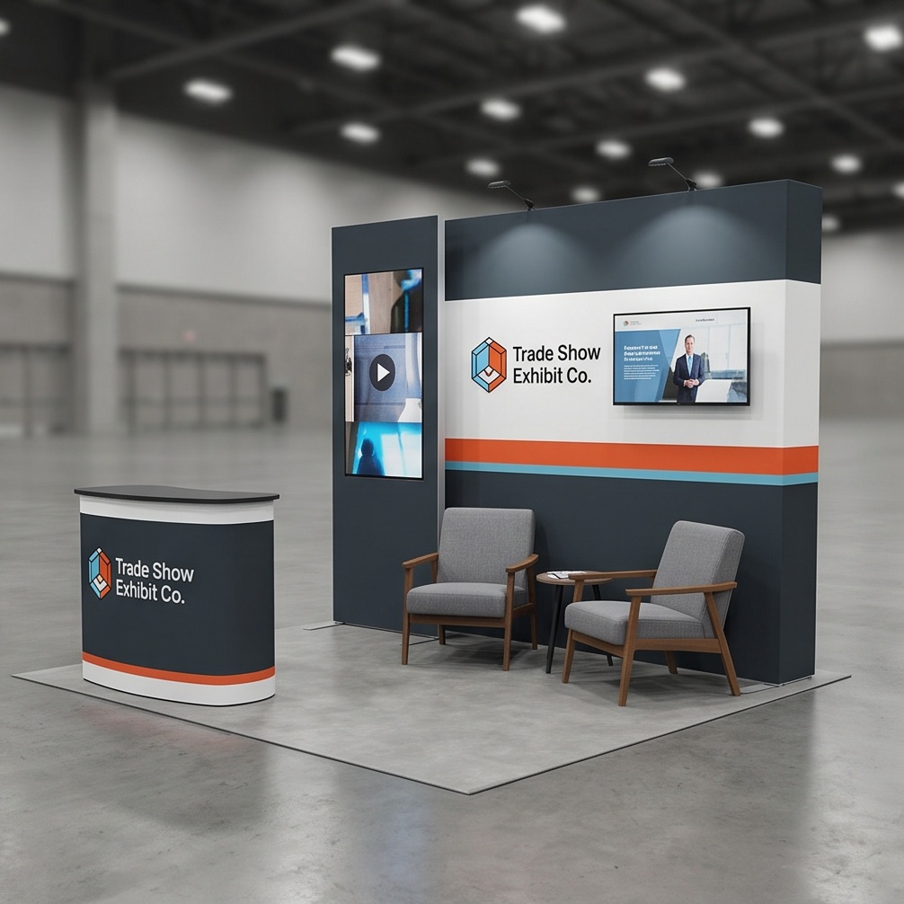 10x10 trade show exhibit rental — foundation inline design